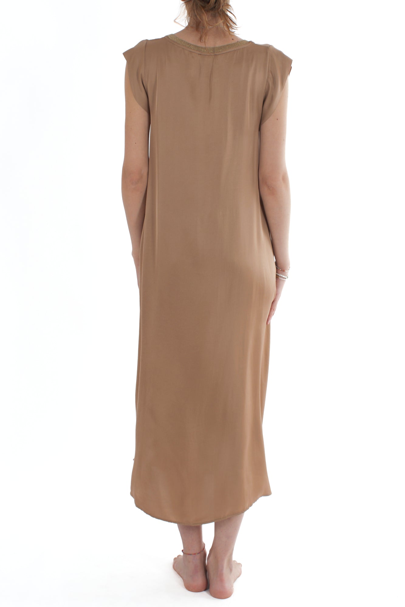 Abito con profili lurex da Donna Motel - Sahara