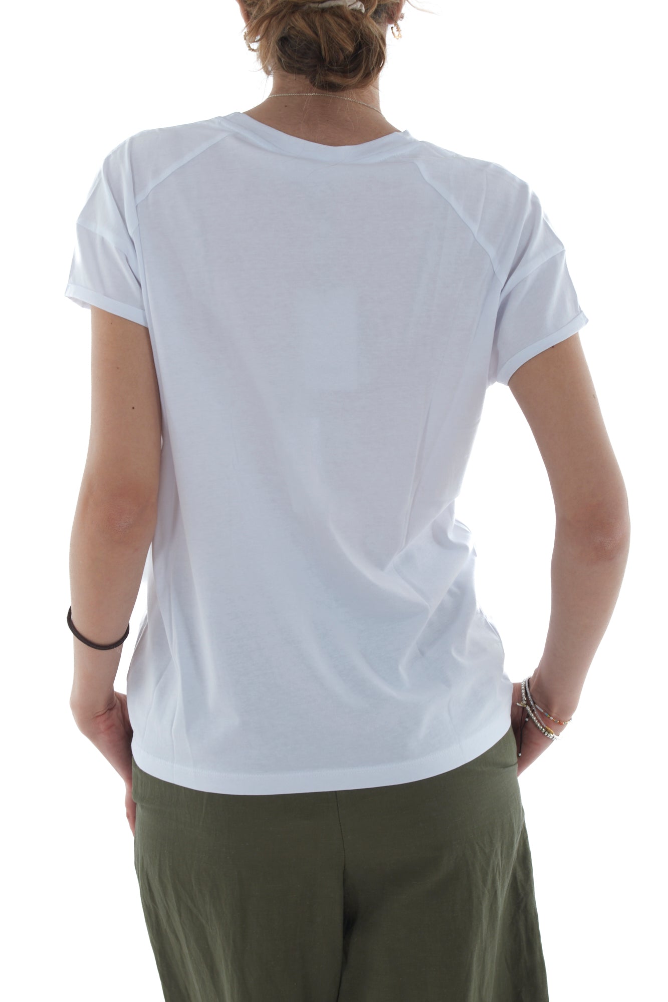 T-shirt con orsetto da Donna Motel - Bianco
