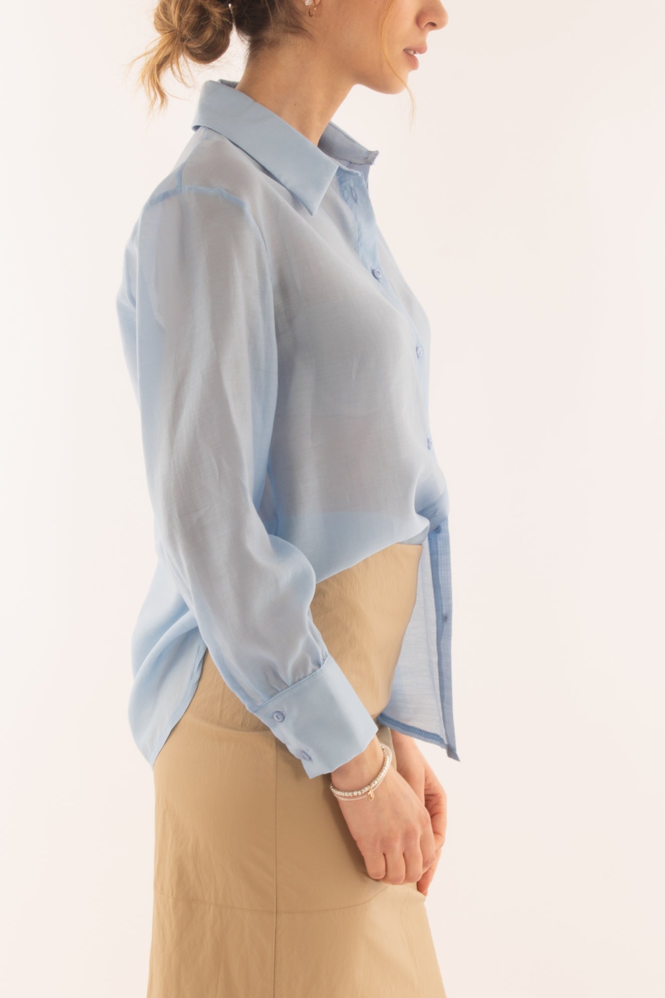 Camicia over da Donna Motel - Azzurro