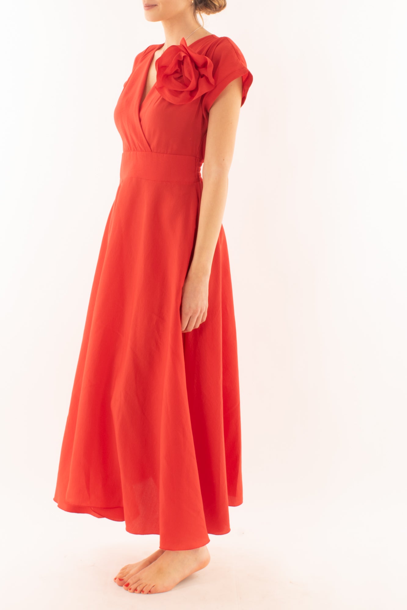Abito lungo da Donna Motel - Rosso