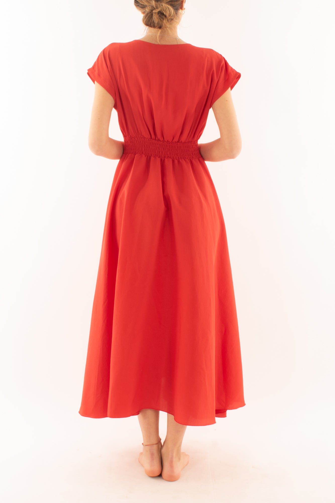 Abito lungo da Donna Motel - Rosso