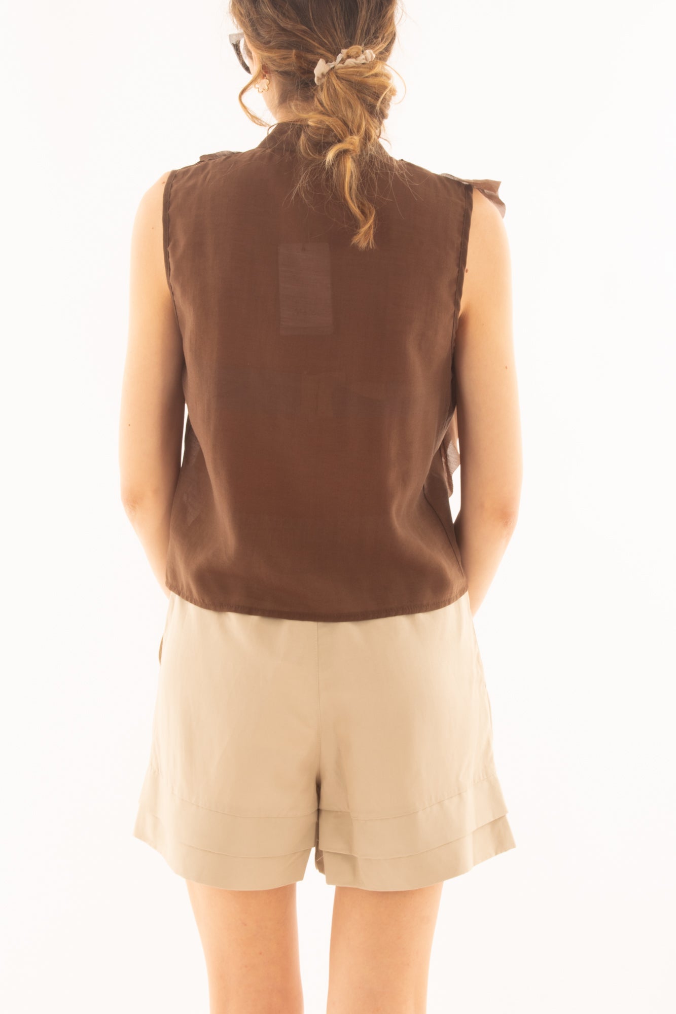 Camicia con rouge da Donna Motel - Moro