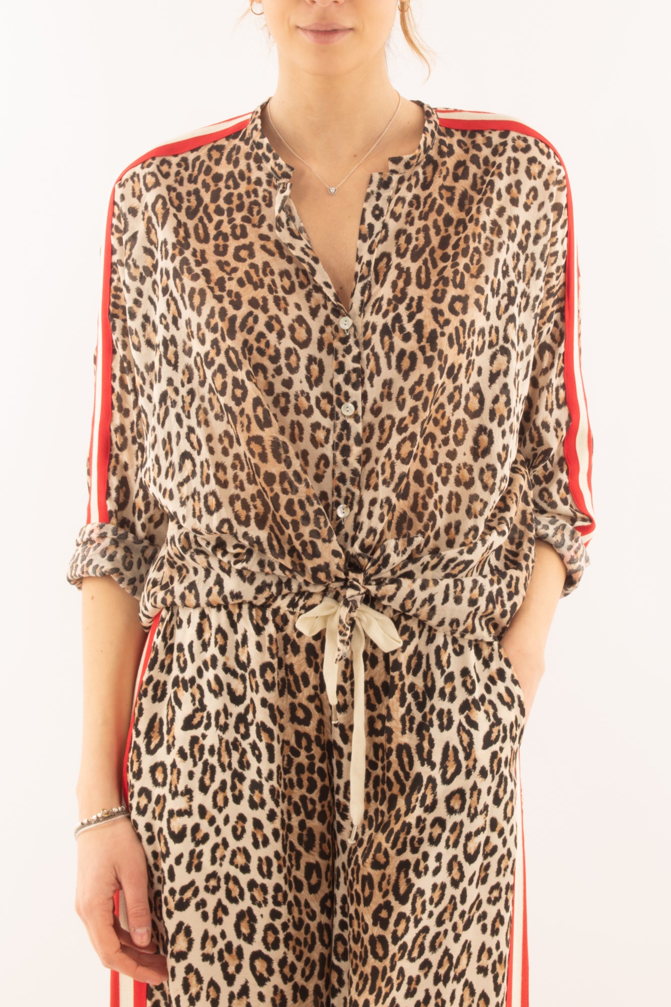 Camicia maculata da Donna Motel - Sabbia