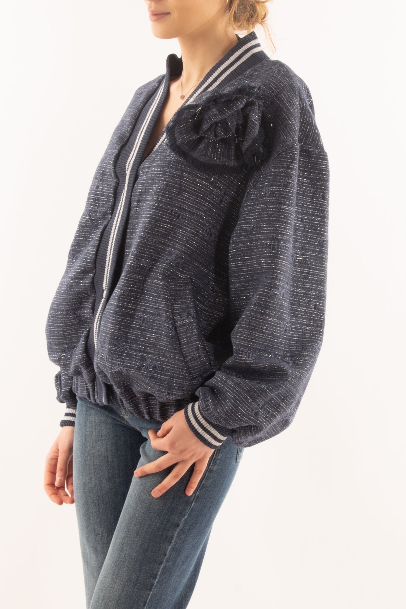 Bomber college da Donna Motel - Blu