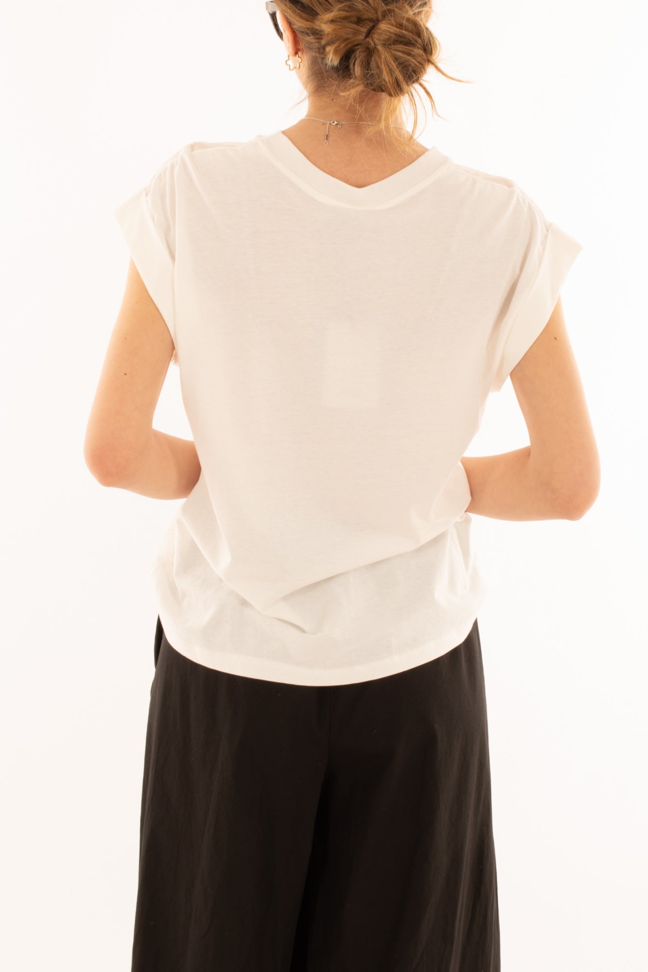 Maglia con pizzo da Donna Motel - Bianco