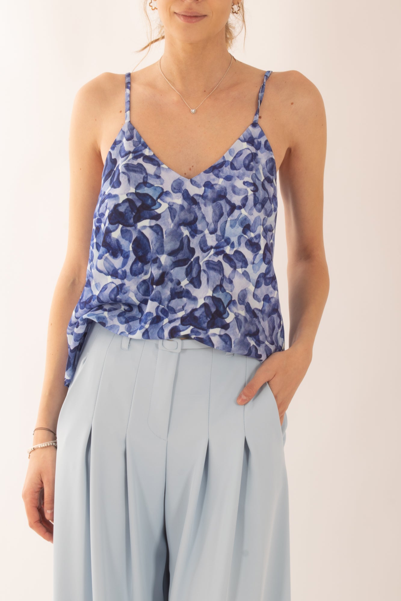 Canottiera fantasia da Donna Saiph - Viola