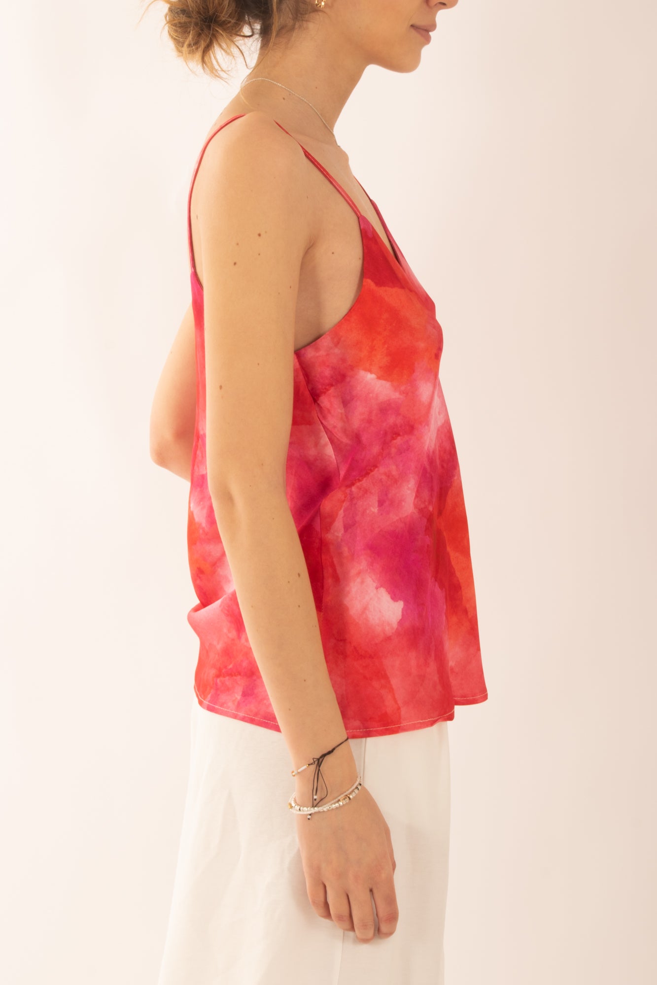 Canottiera fantasia da Donna Saiph - Fuxia