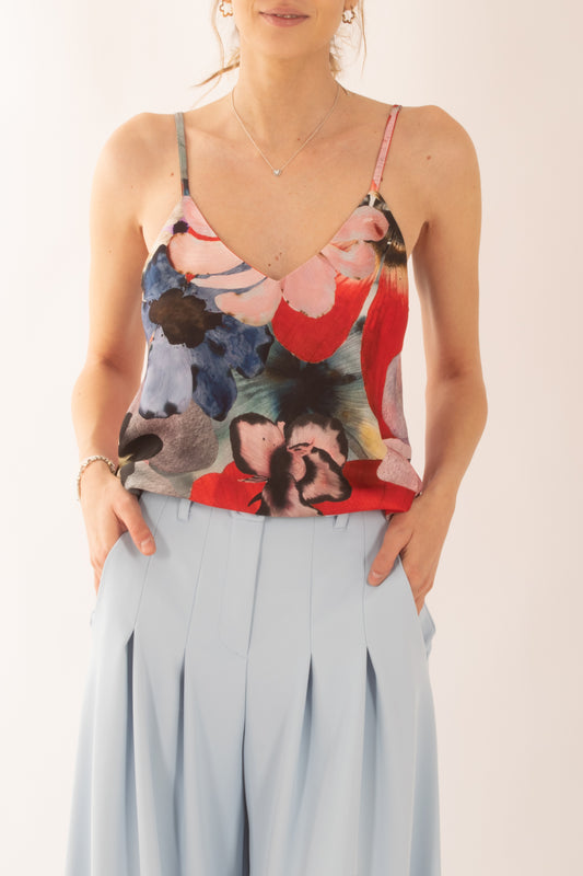 Canottiera fantasia da Donna Saiph - Viola