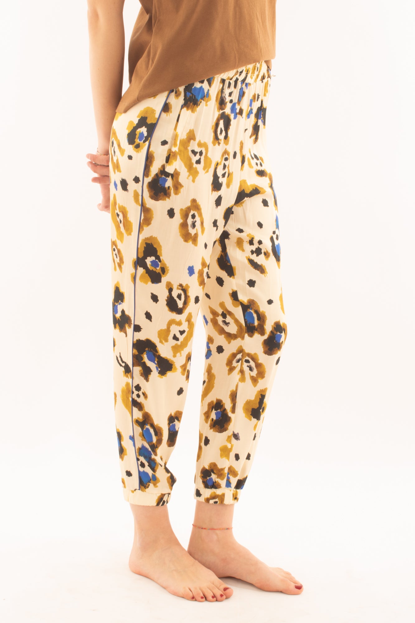 Pantalone in viscosa a fantasia da Donna Souvenir -Royal
