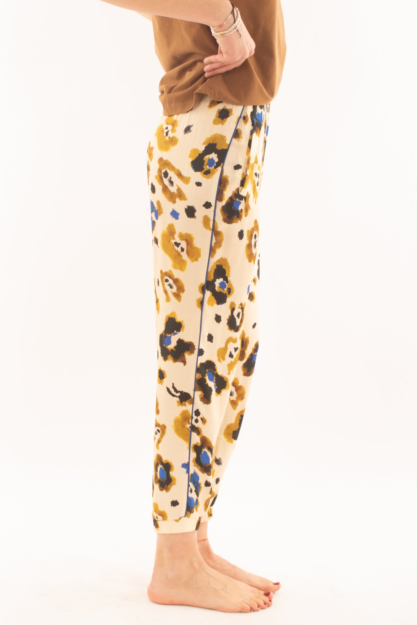 Pantalone in viscosa a fantasia da Donna Souvenir -Royal