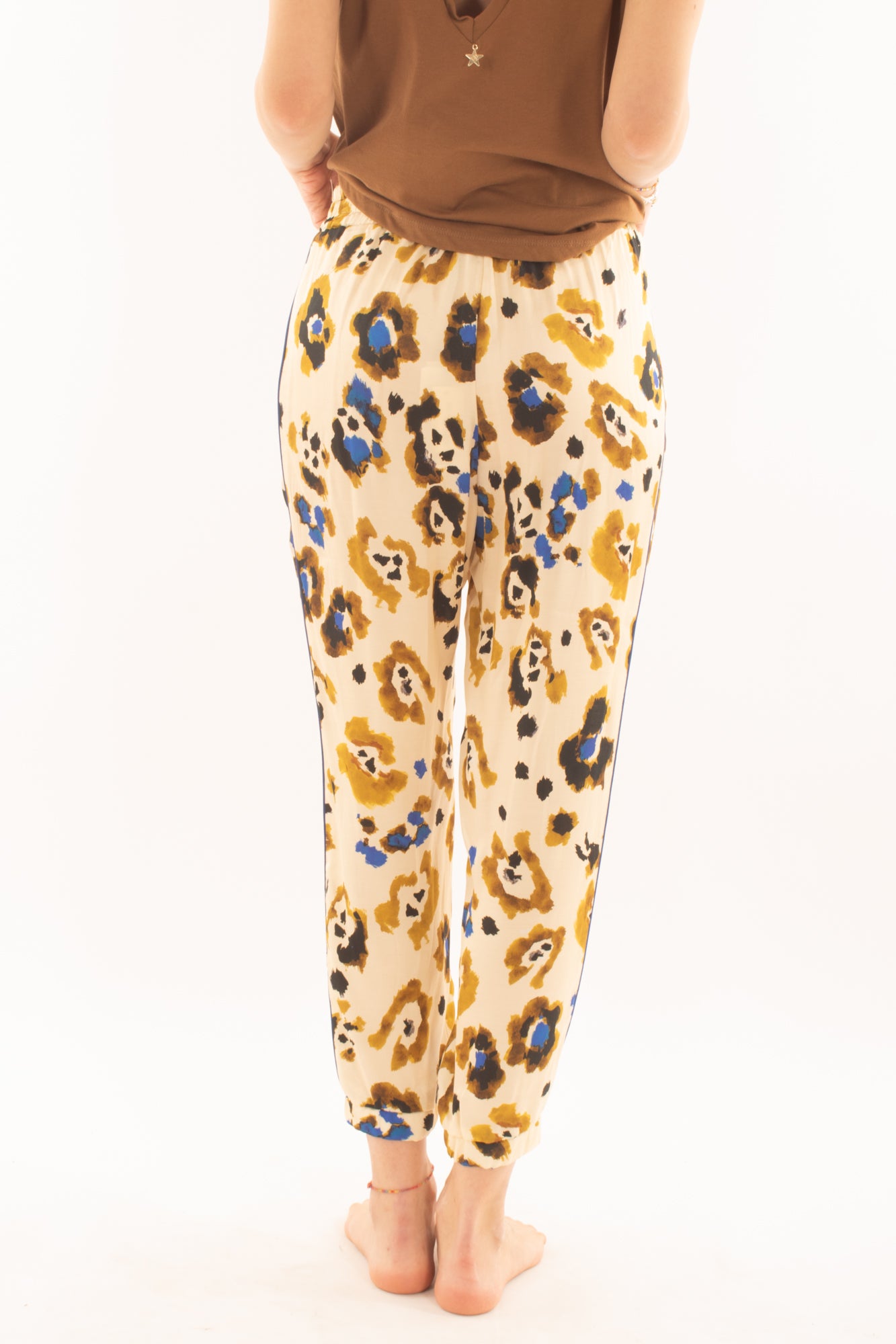 Pantalone in viscosa a fantasia da Donna Souvenir -Royal