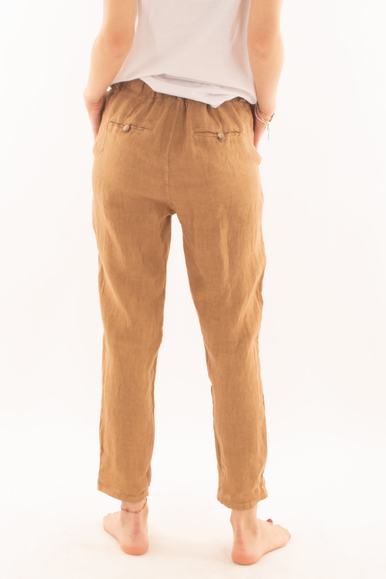 Pantalone in lino da Donna Souvenir - Avena