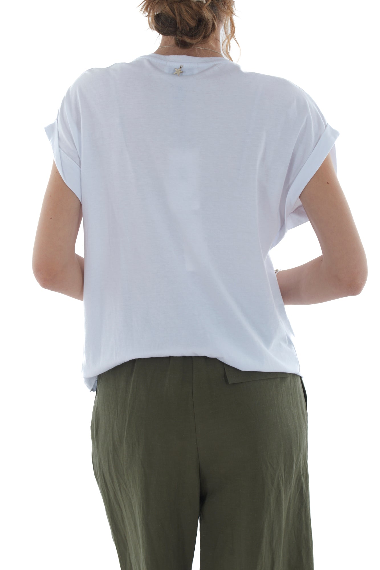 T- shirrt con pietre da Donna Souvenir - Bianco
