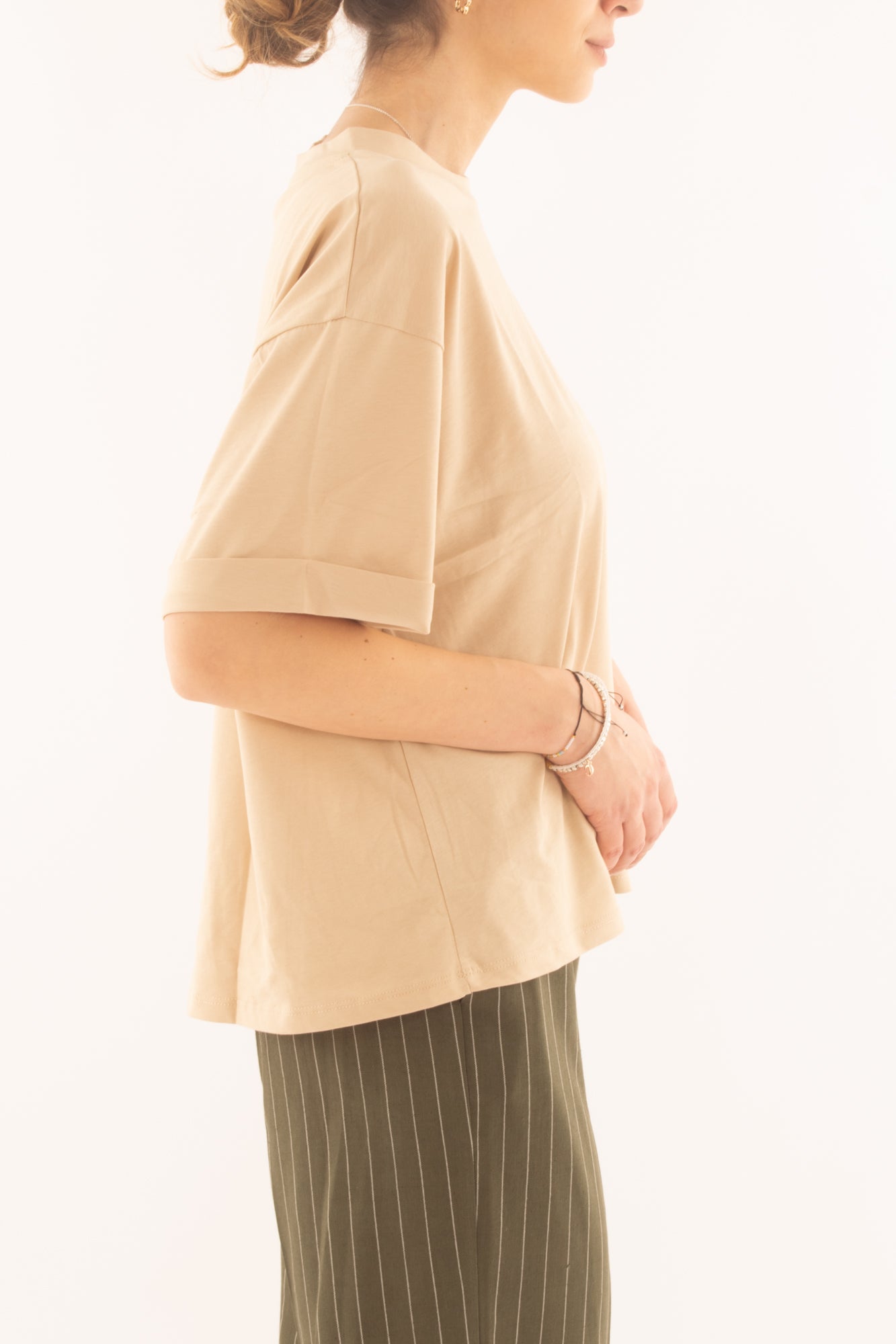 T-shirt over da Donna Susy mix - Avorio