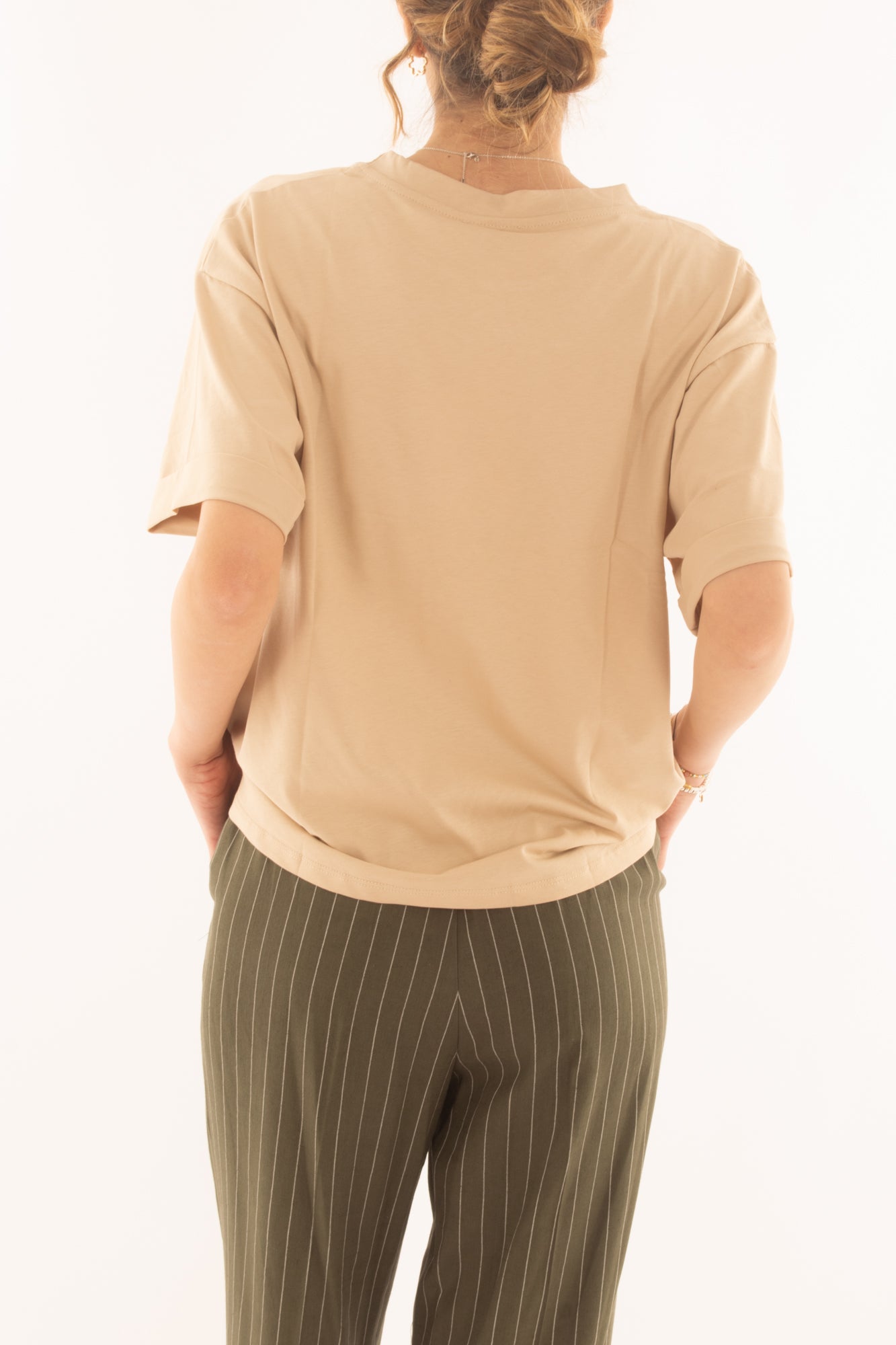 T-shirt over da Donna Susy mix - Avorio