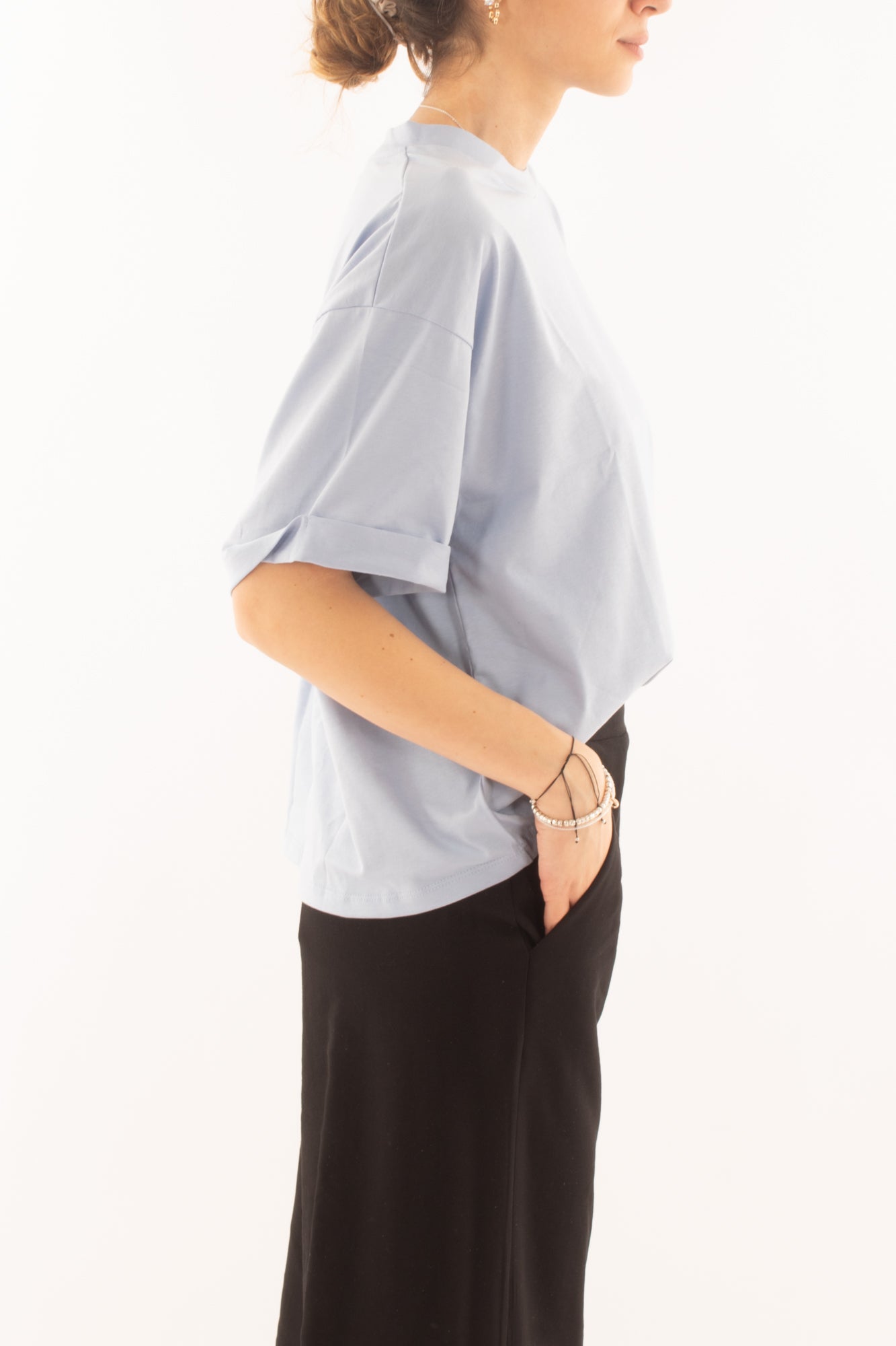 T-shirt over da Donna Susy mix - Celeste