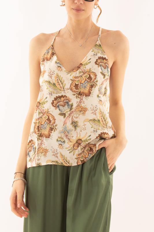 Canottiera all'americana da Donna Susy mix - Moro