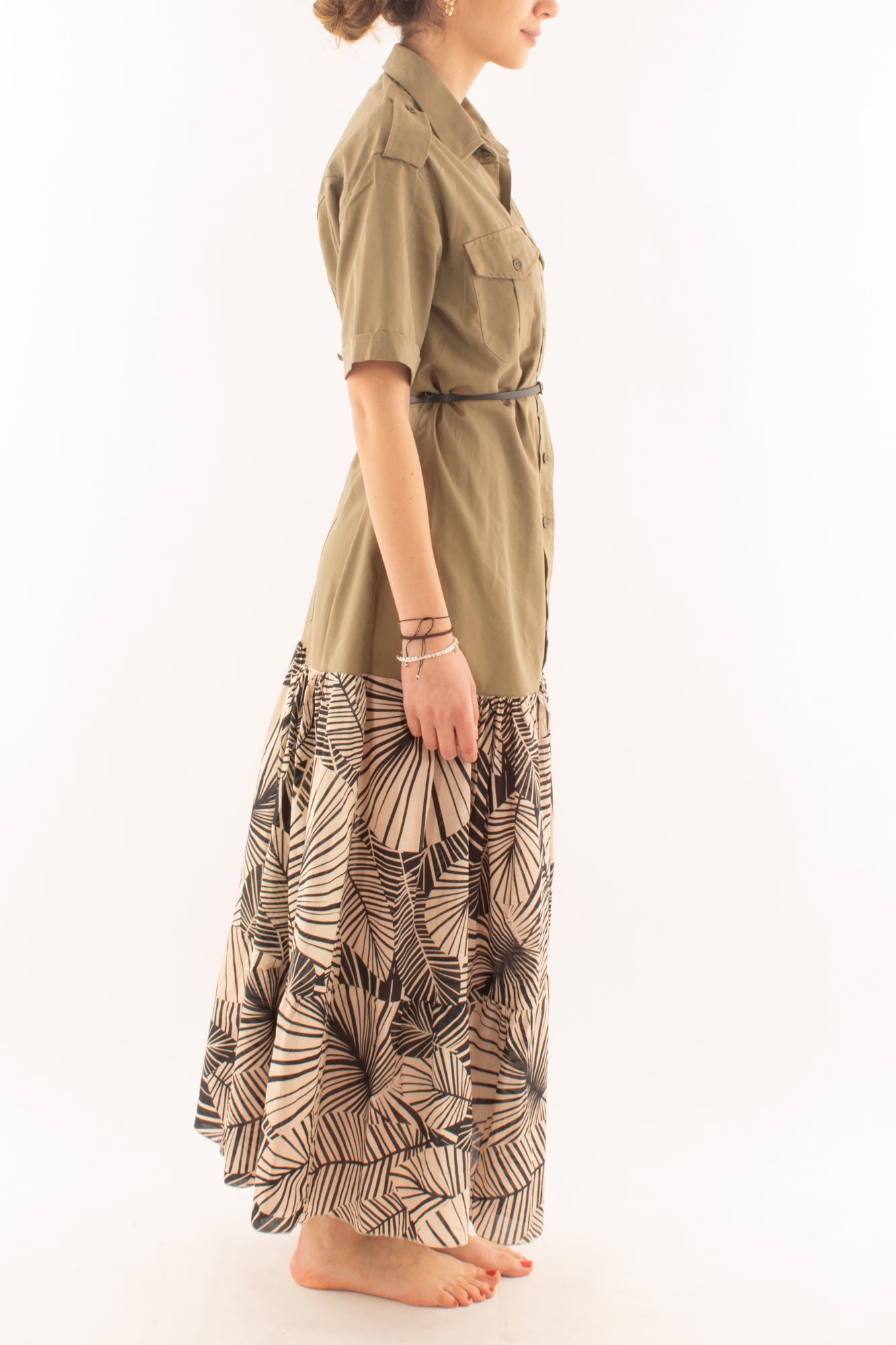 Abito lungo vintage da Donna Susy mix - Verde