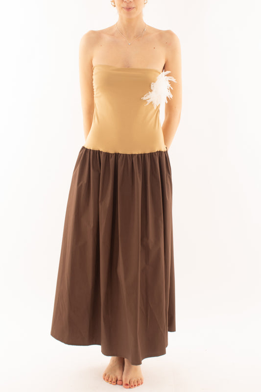 Abito a fascia da Donna Susy mix - Beige