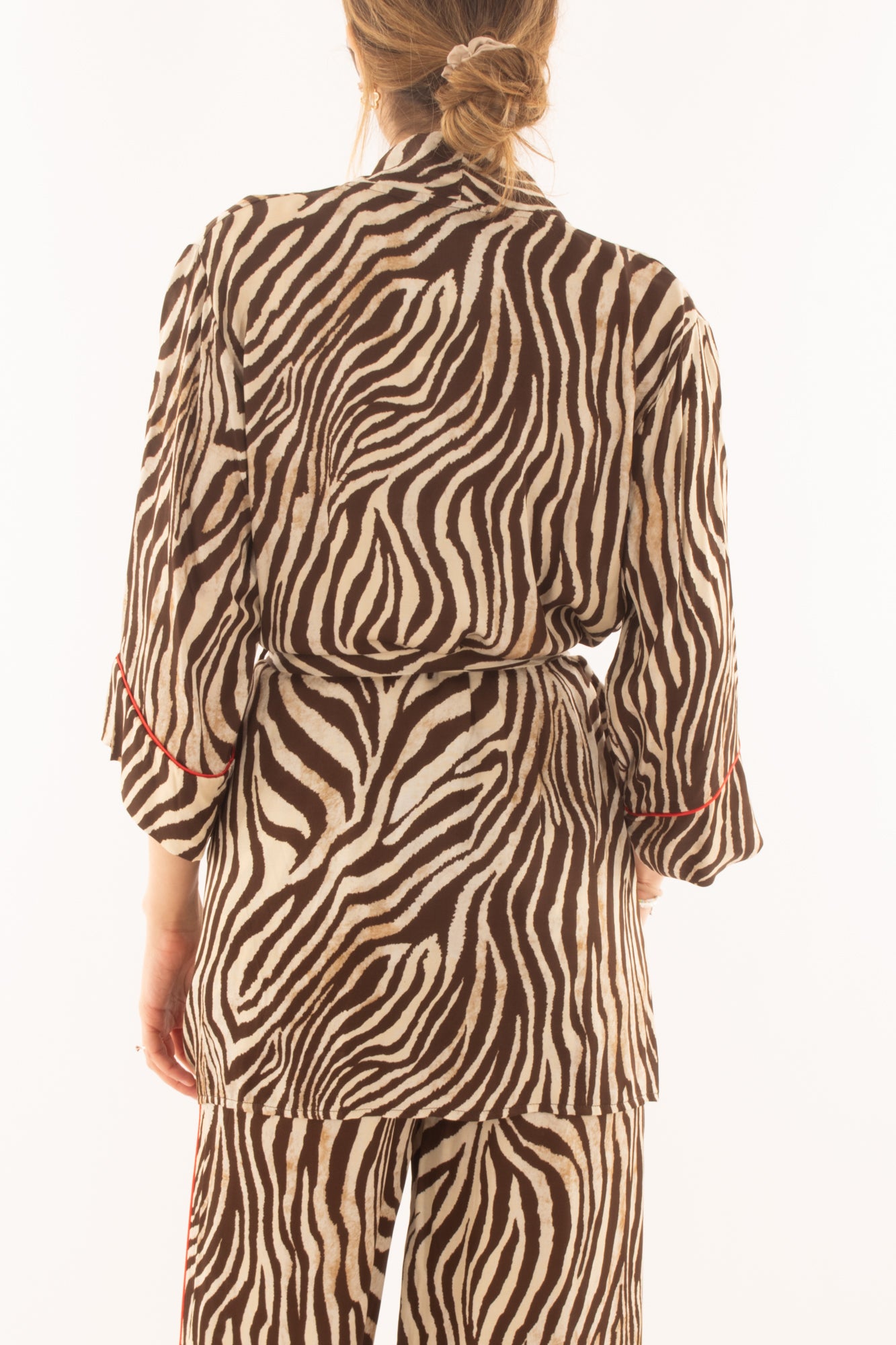 Kimono leopardato da Donna Susy mix - Moro