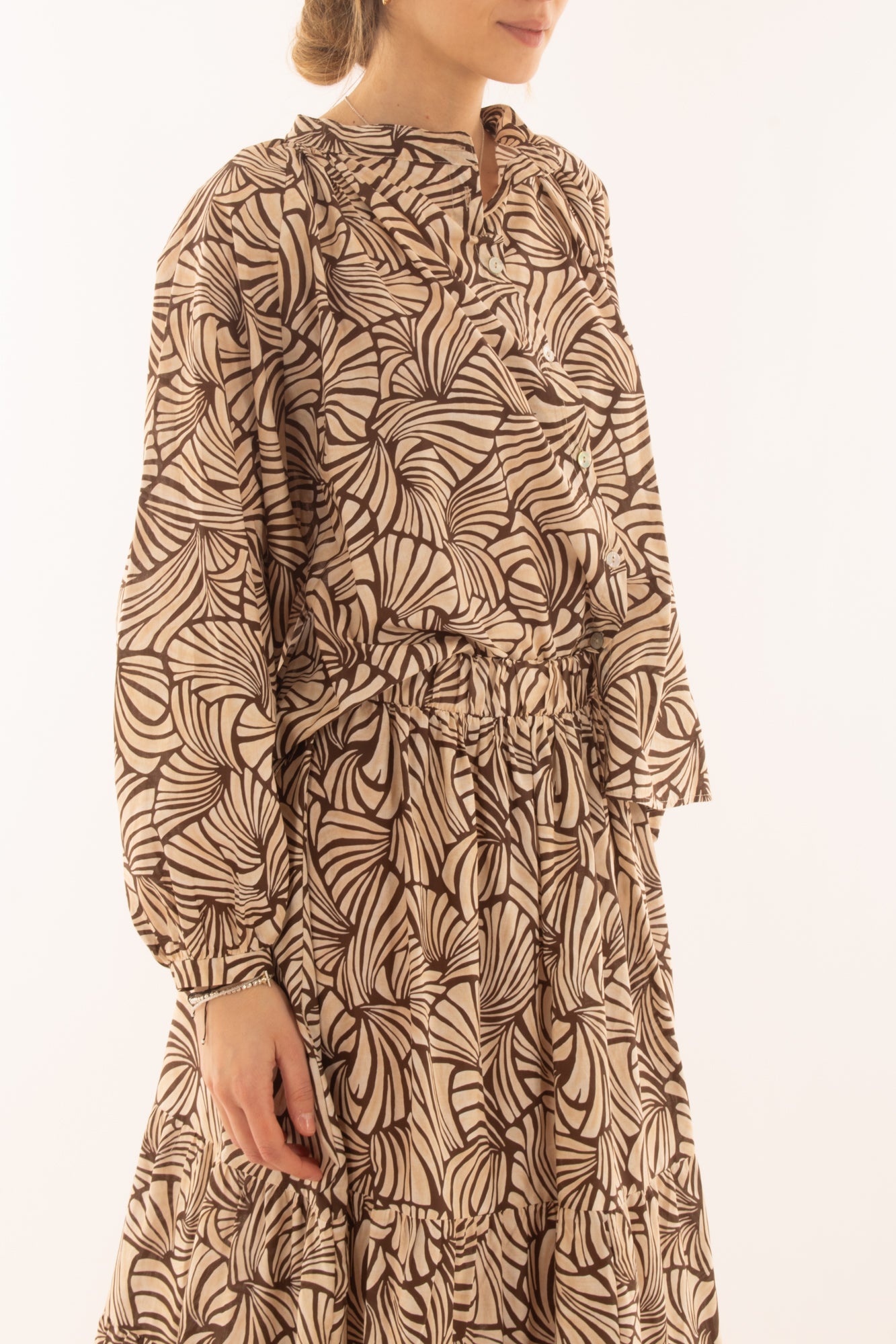 Camicia over fantasia da Donna Susy mix -Caffè