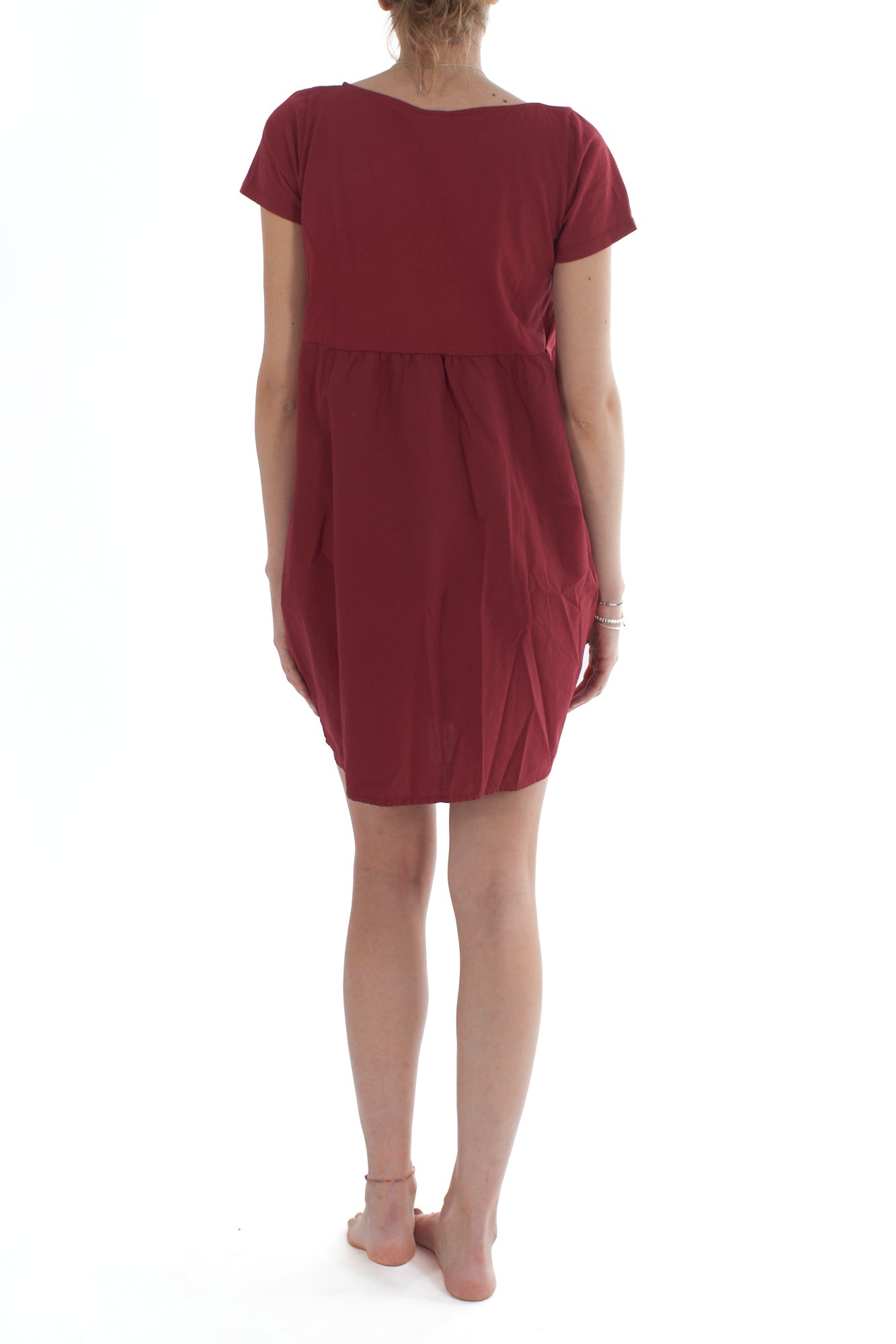 Abito bitessuto da Donna Susy mix - Rosso india