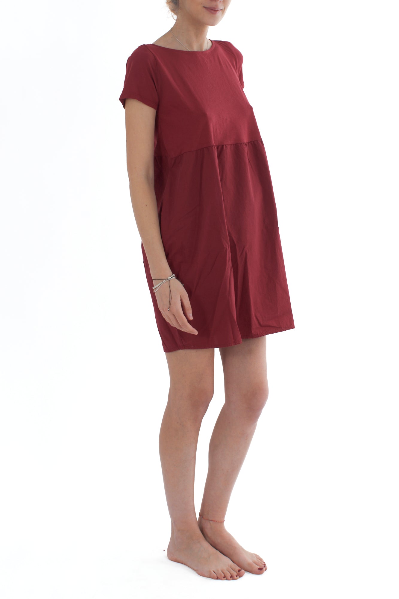 Abito bitessuto da Donna Susy mix - Rosso india