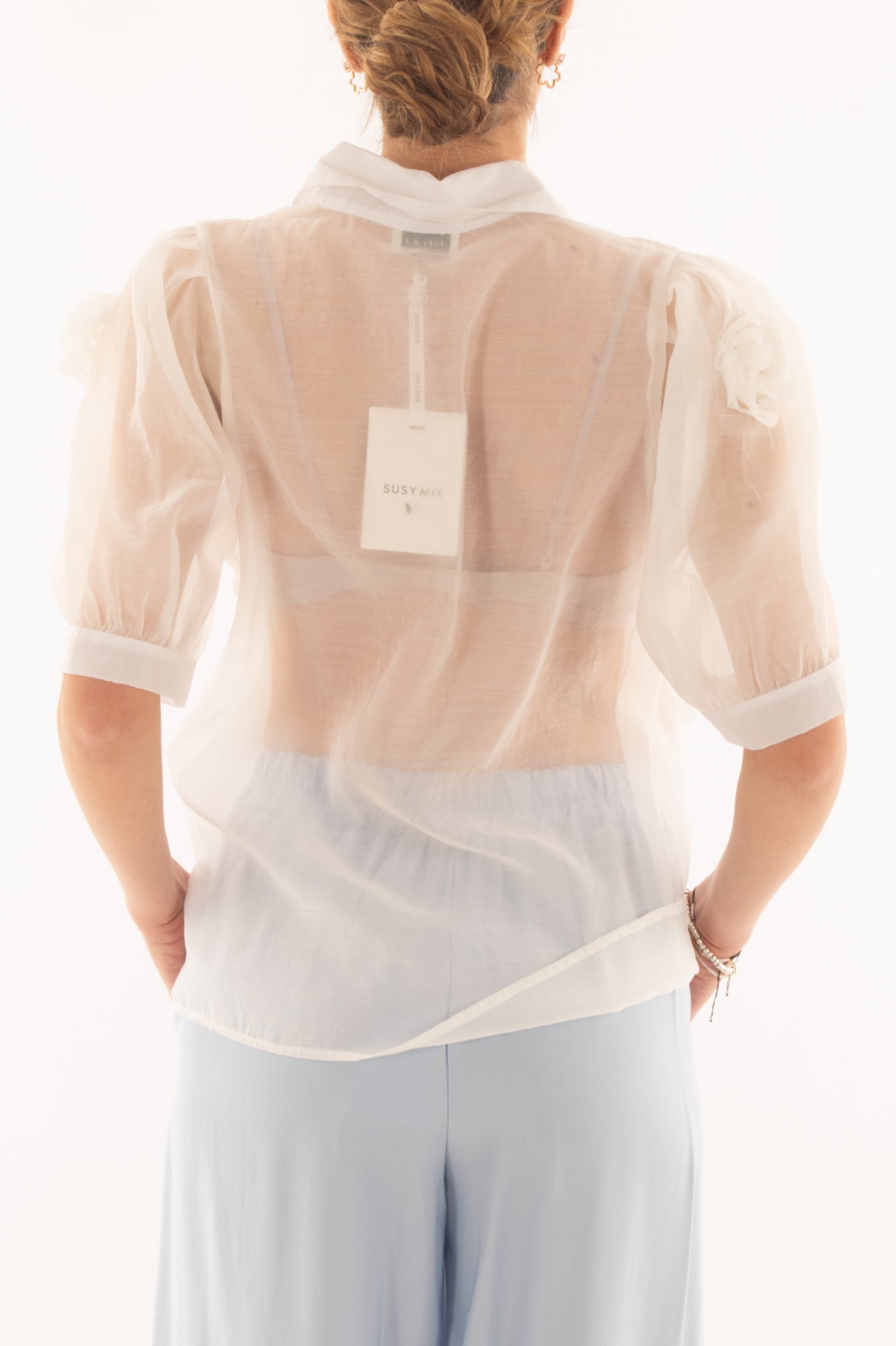 Camicia traspaente da Donna Susy mix Bianca