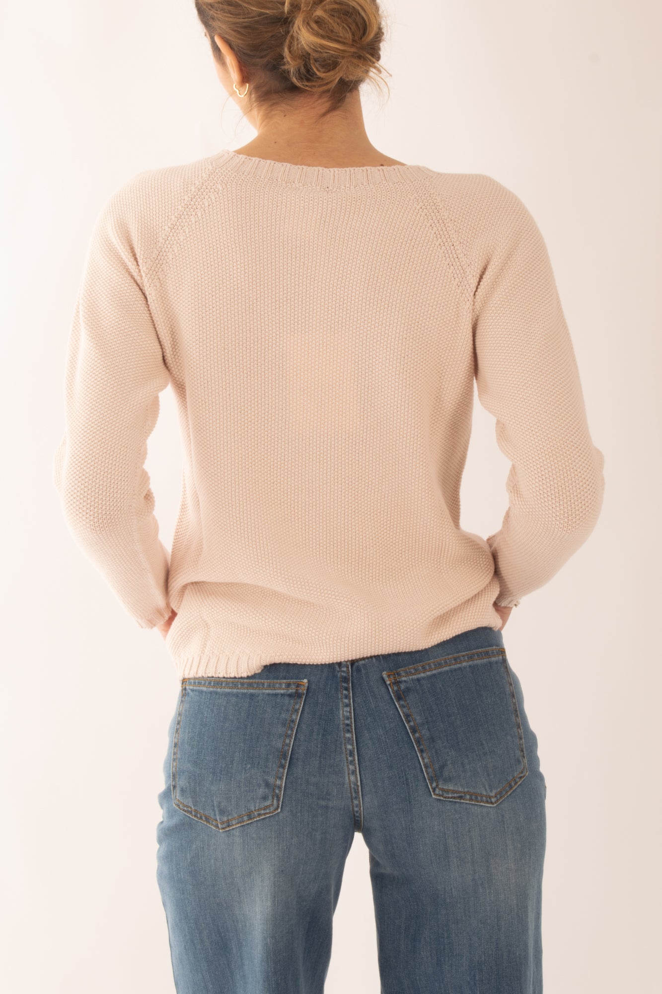 Maglia di filo a girocollo da Donna Susy mix - Rosa