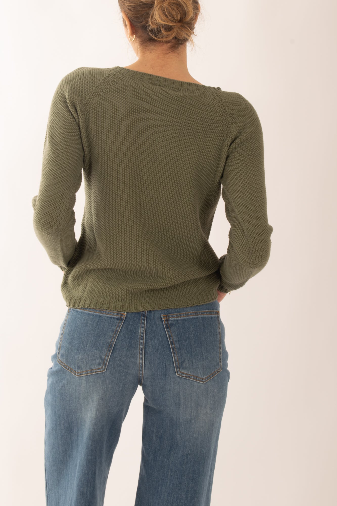 Maglia di filo a girocollo da Donna Susy mix - Verde