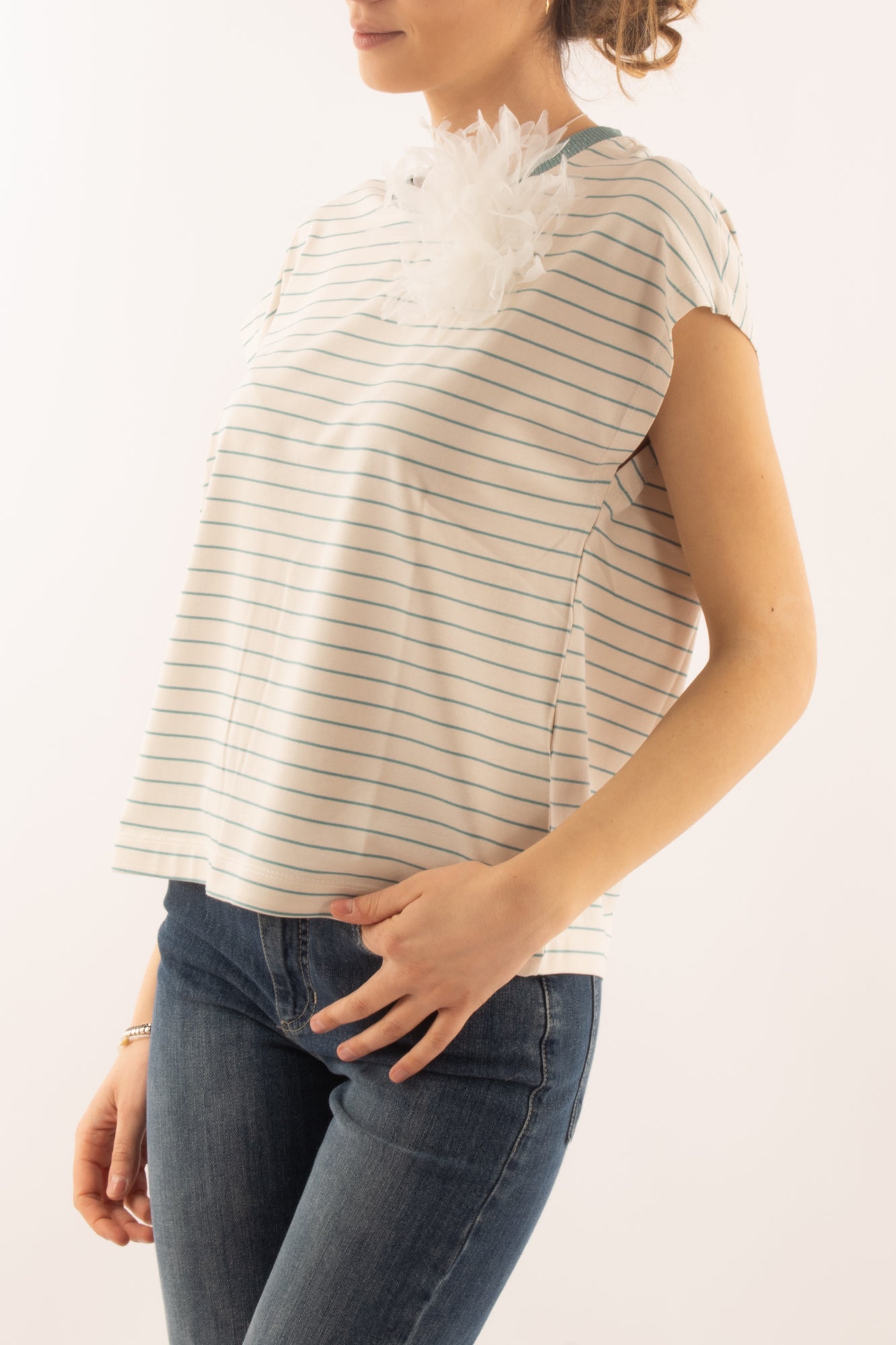 T-shirt rigata da Donna Susy mix - Verde