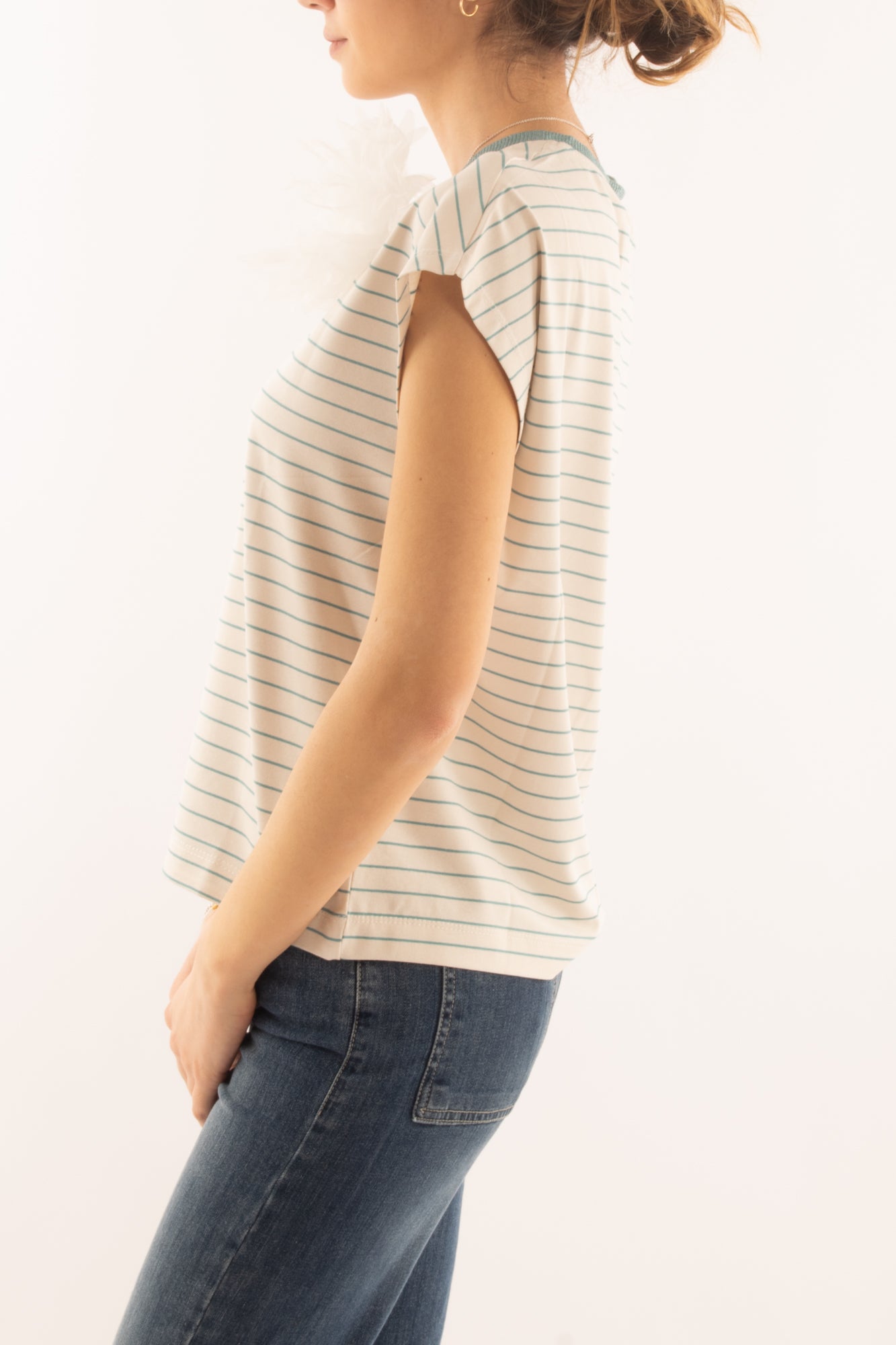 T-shirt rigata da Donna Susy mix - Verde