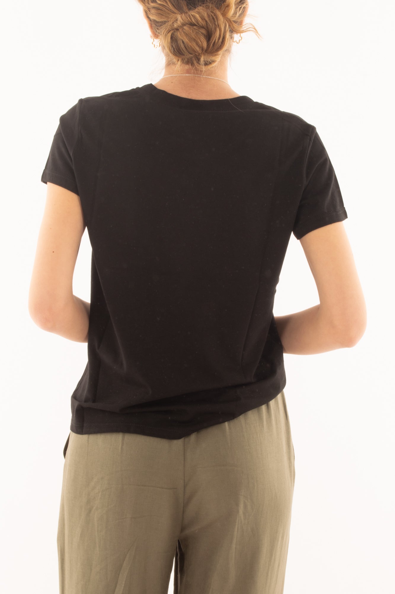 T-shirt base da Donna Susy mix - Nero