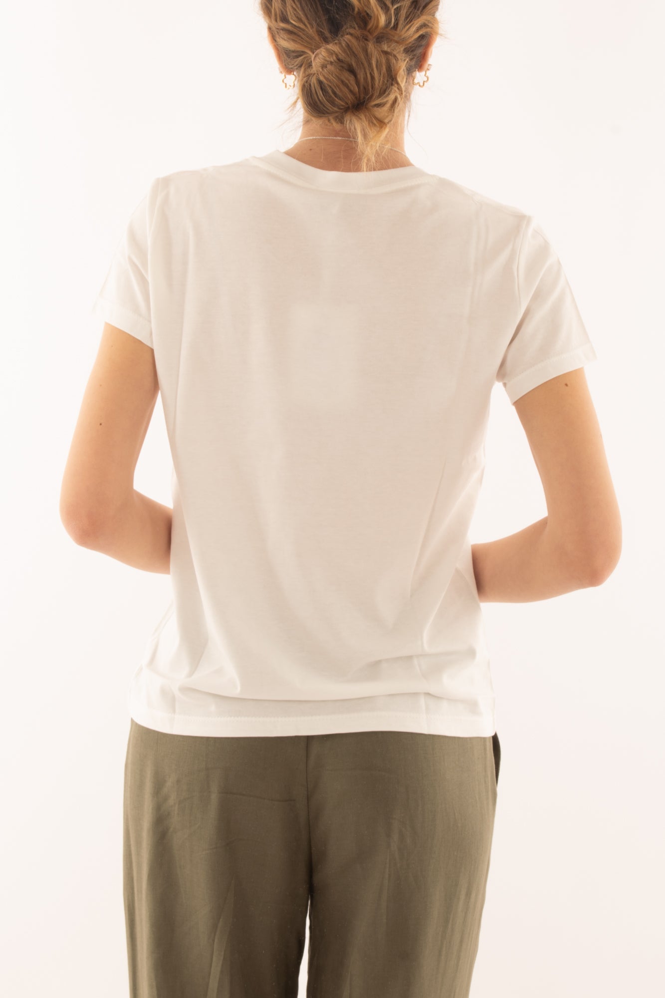 T-shirt base da Donna Susy mix - Panna