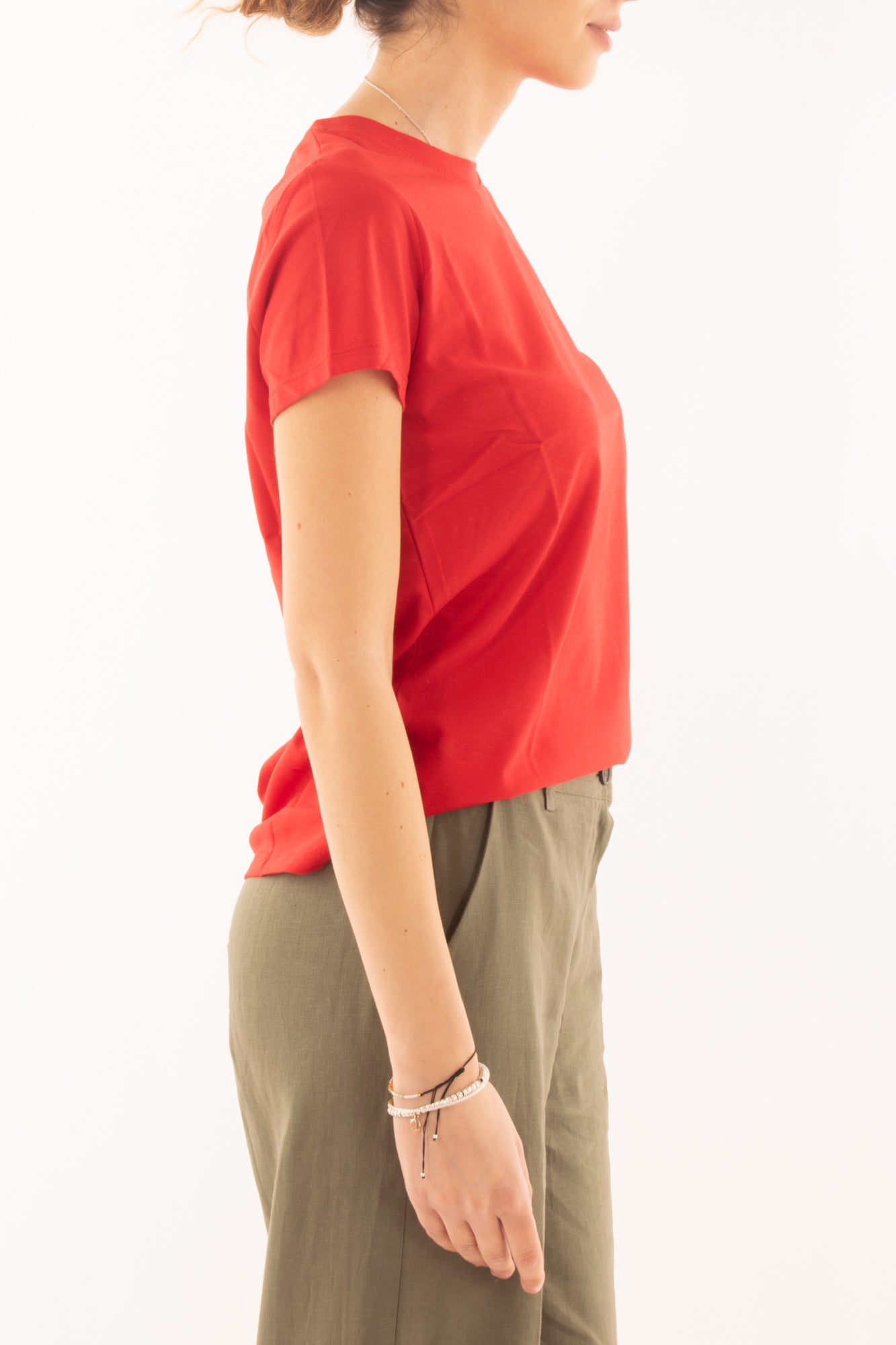 T-shirt base da Donna Susy mix - Rosso