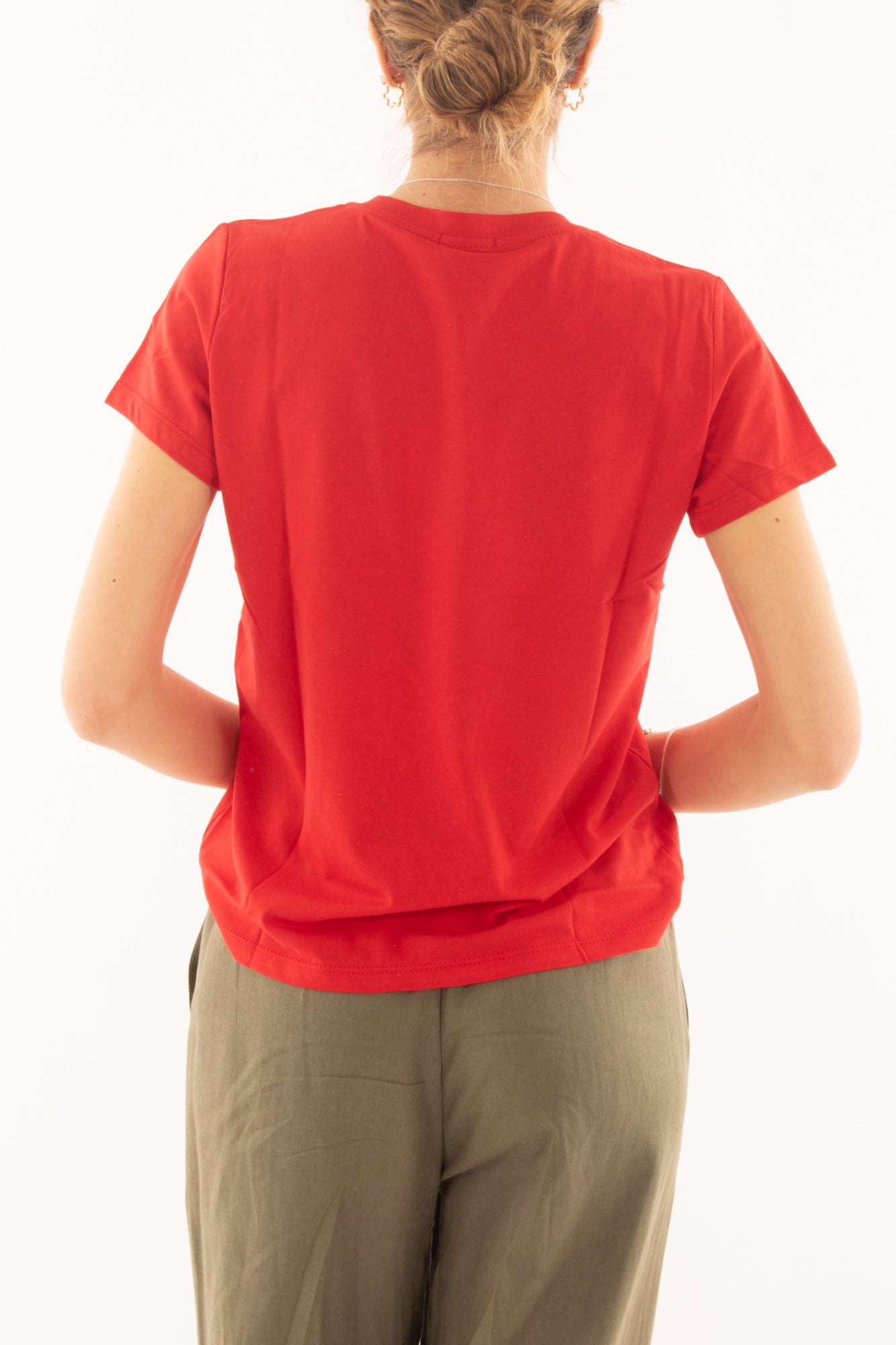 T-shirt base da Donna Susy mix - Rosso