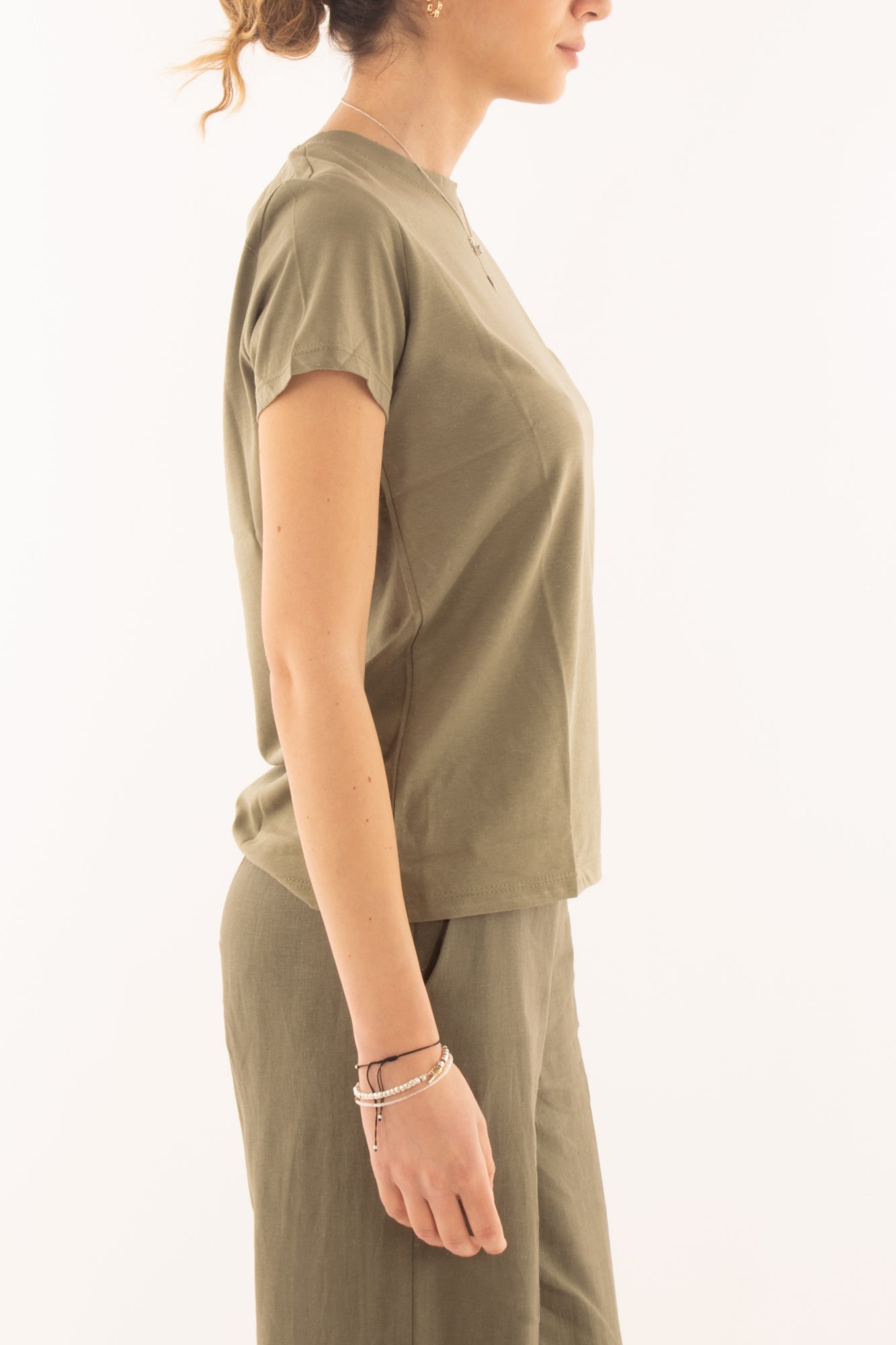 T-shirt base da Donna Susy mix - Verde