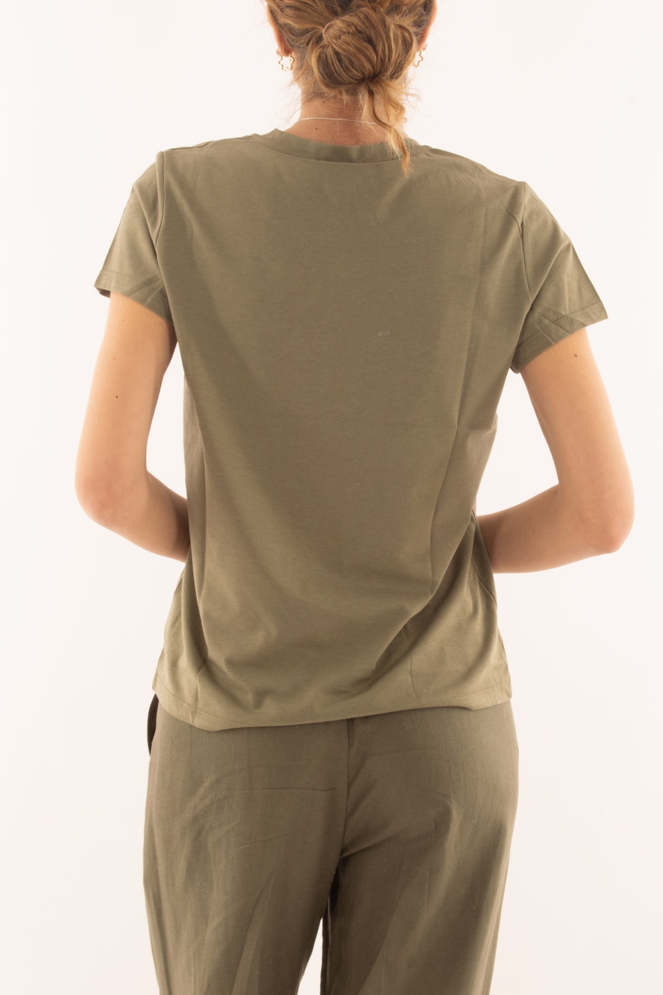 T-shirt base da Donna Susy mix - Verde