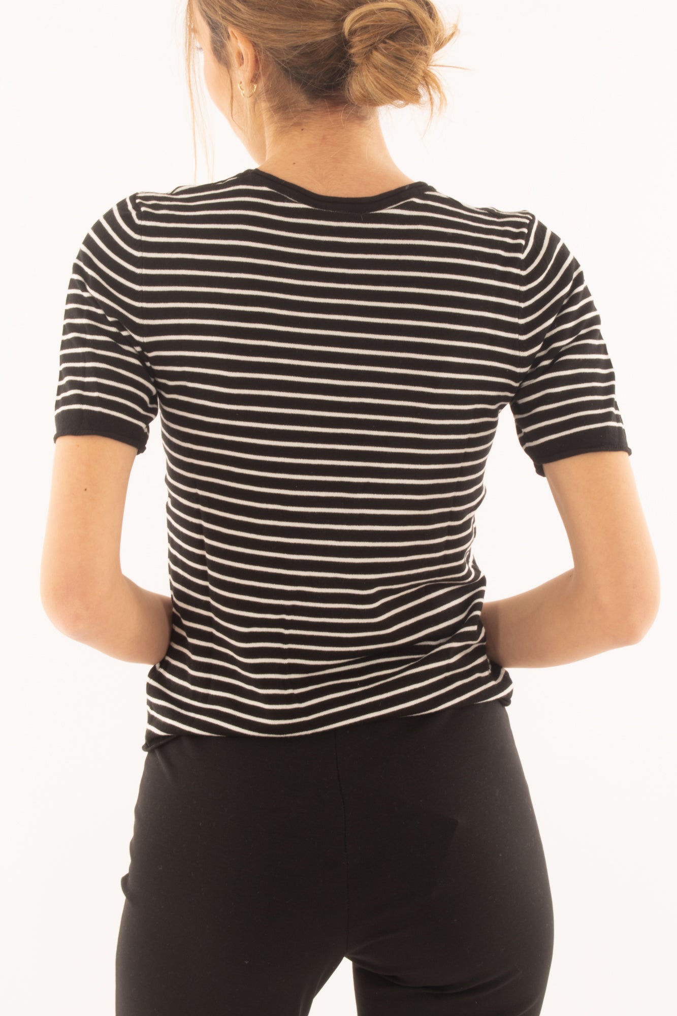 Maglia rigata da Donna Susy mix - Nero