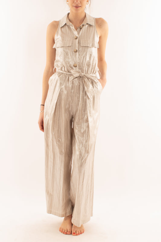 Tuta gessata da Donna Susy mix elite - Beige