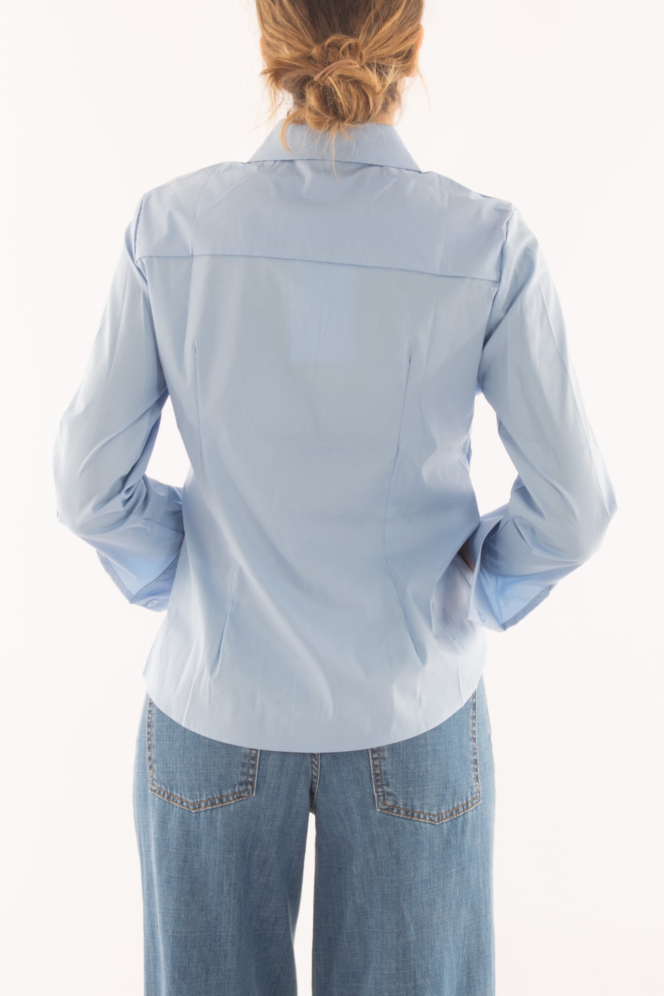 Camicia base da Donna Susy mix - Celeste
