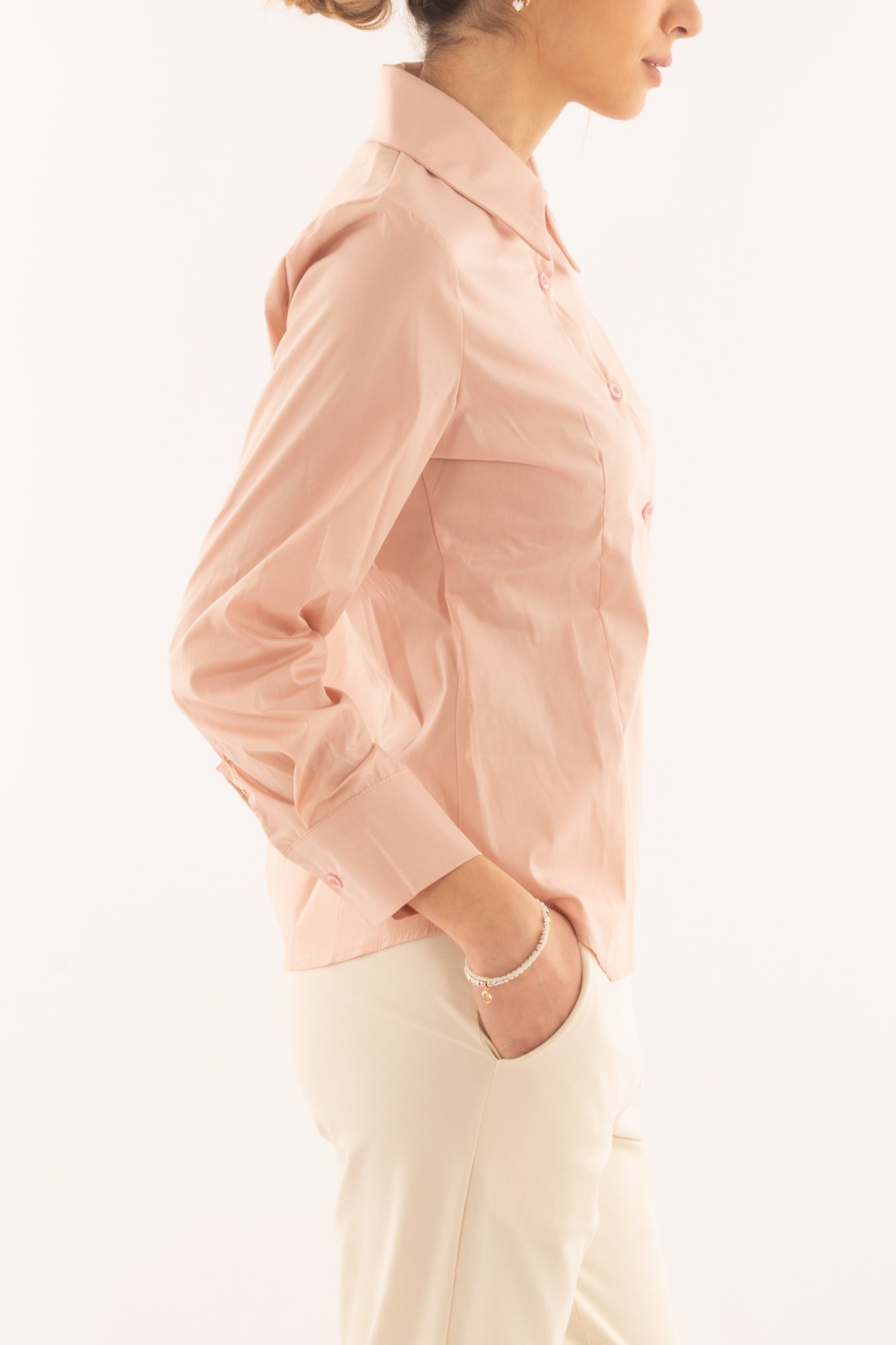 Camicia bottone gioiello da Donna Susy mix - Rosa