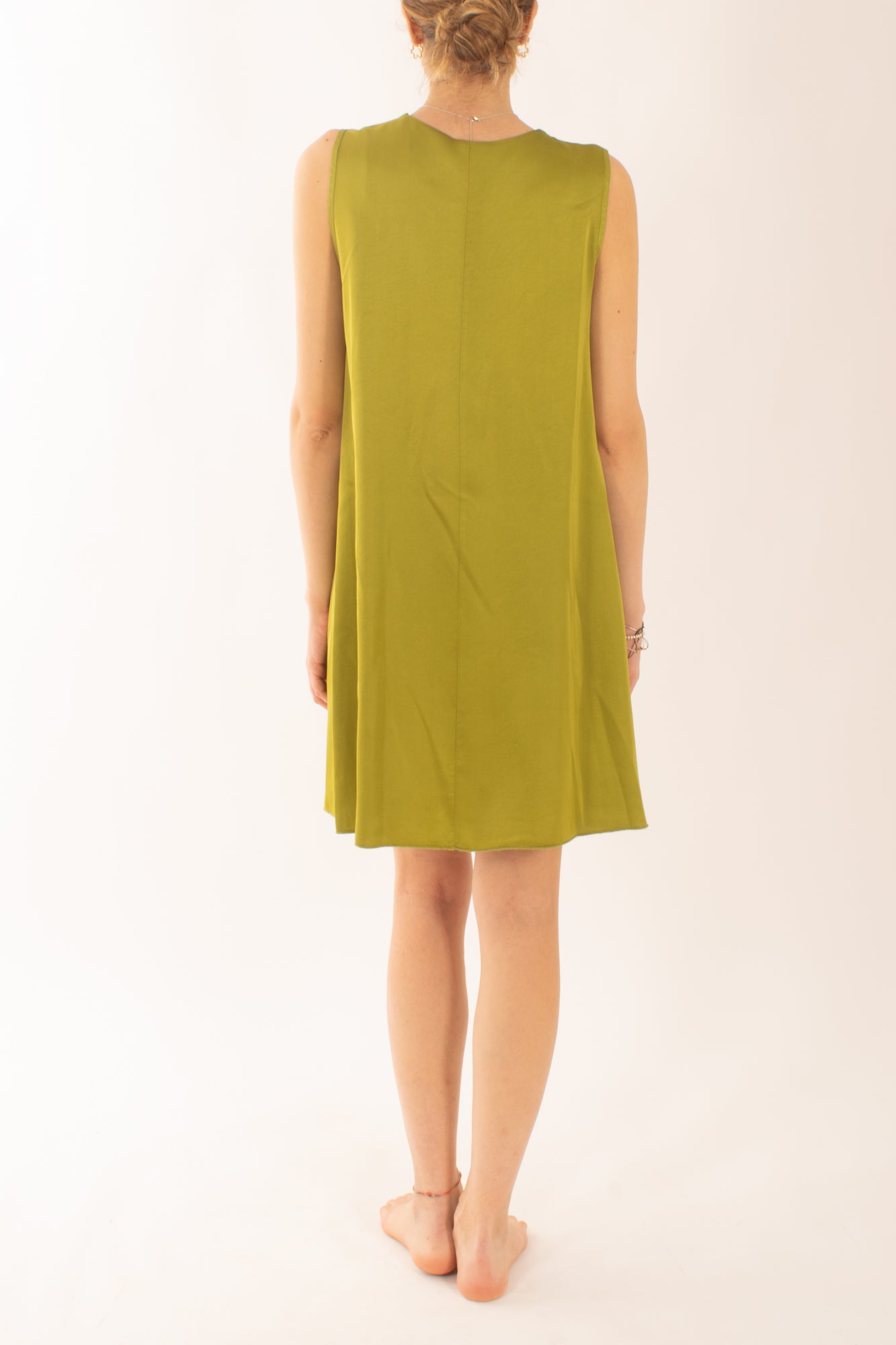 Abito corto a trapezio da Donna Susy mix Verde oliva
