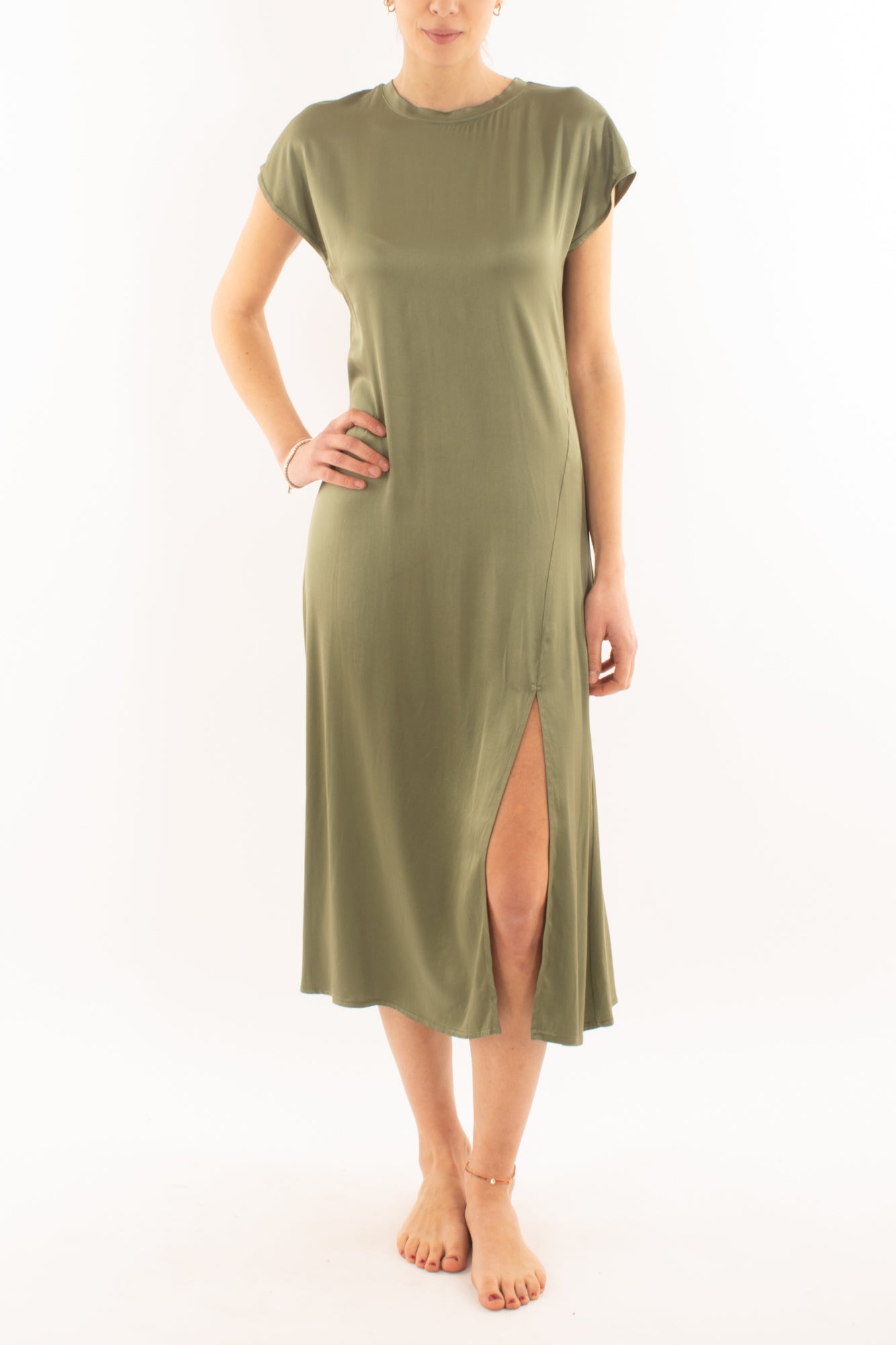 Abito in satin da Donna Susy mix - Verde