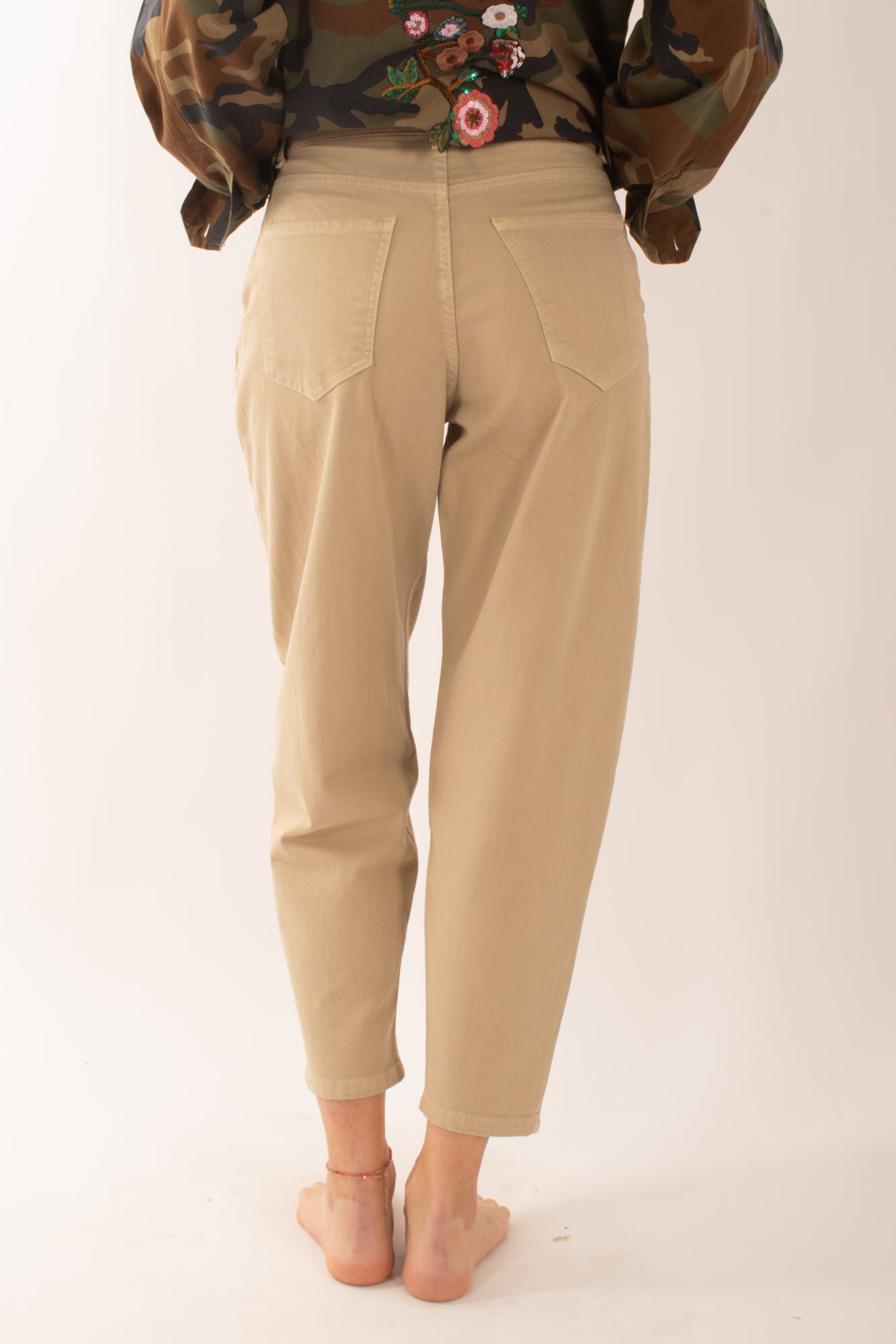 Pantalone carrot da Donna Susy mix - Beige