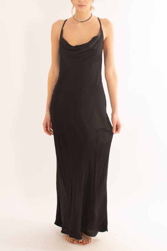 Abito in viscosa con catene da Donna Susy mix elite - Nero
