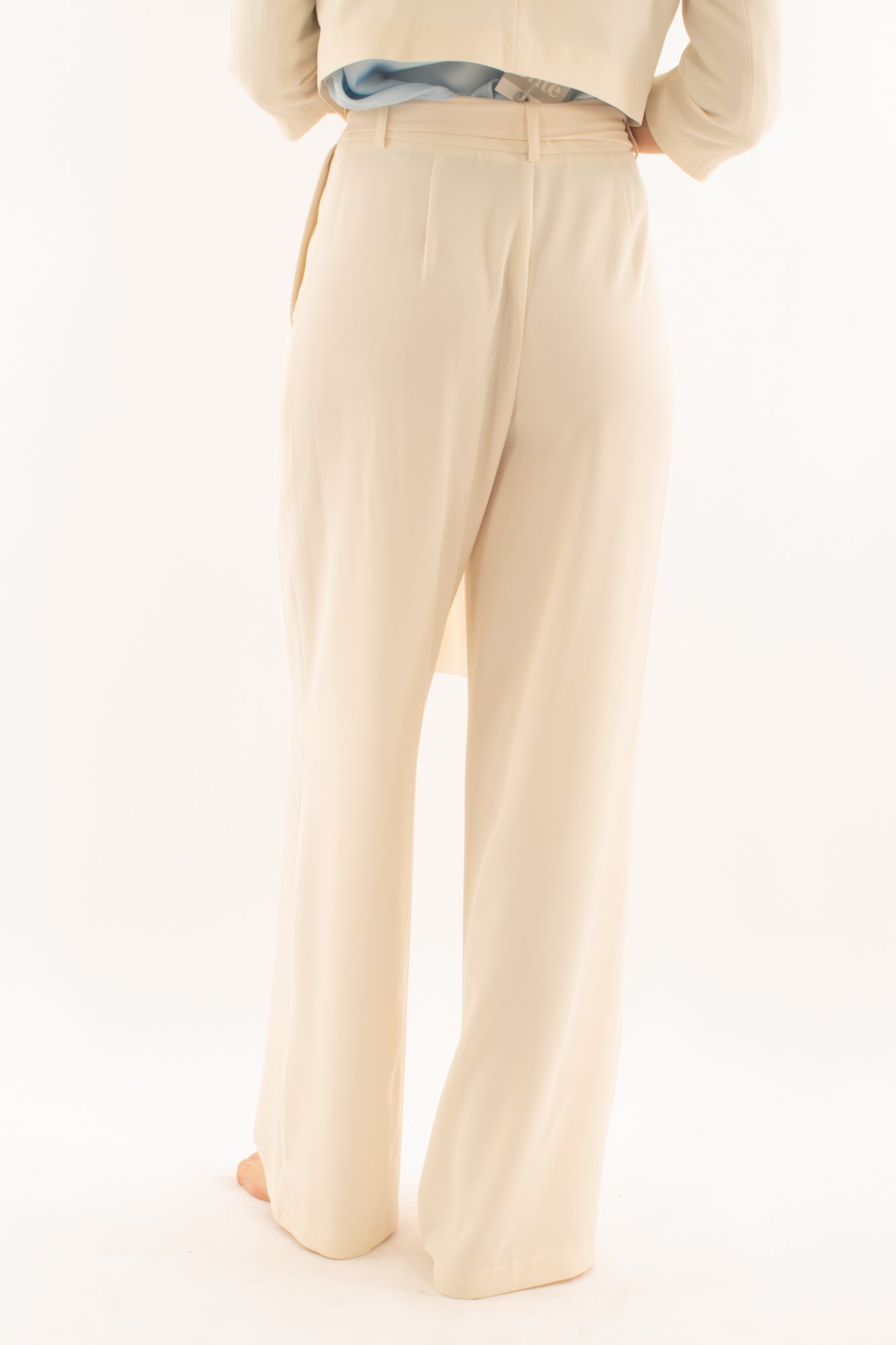 Pantalone a palazzo da Donna Susy mix elite - Burro