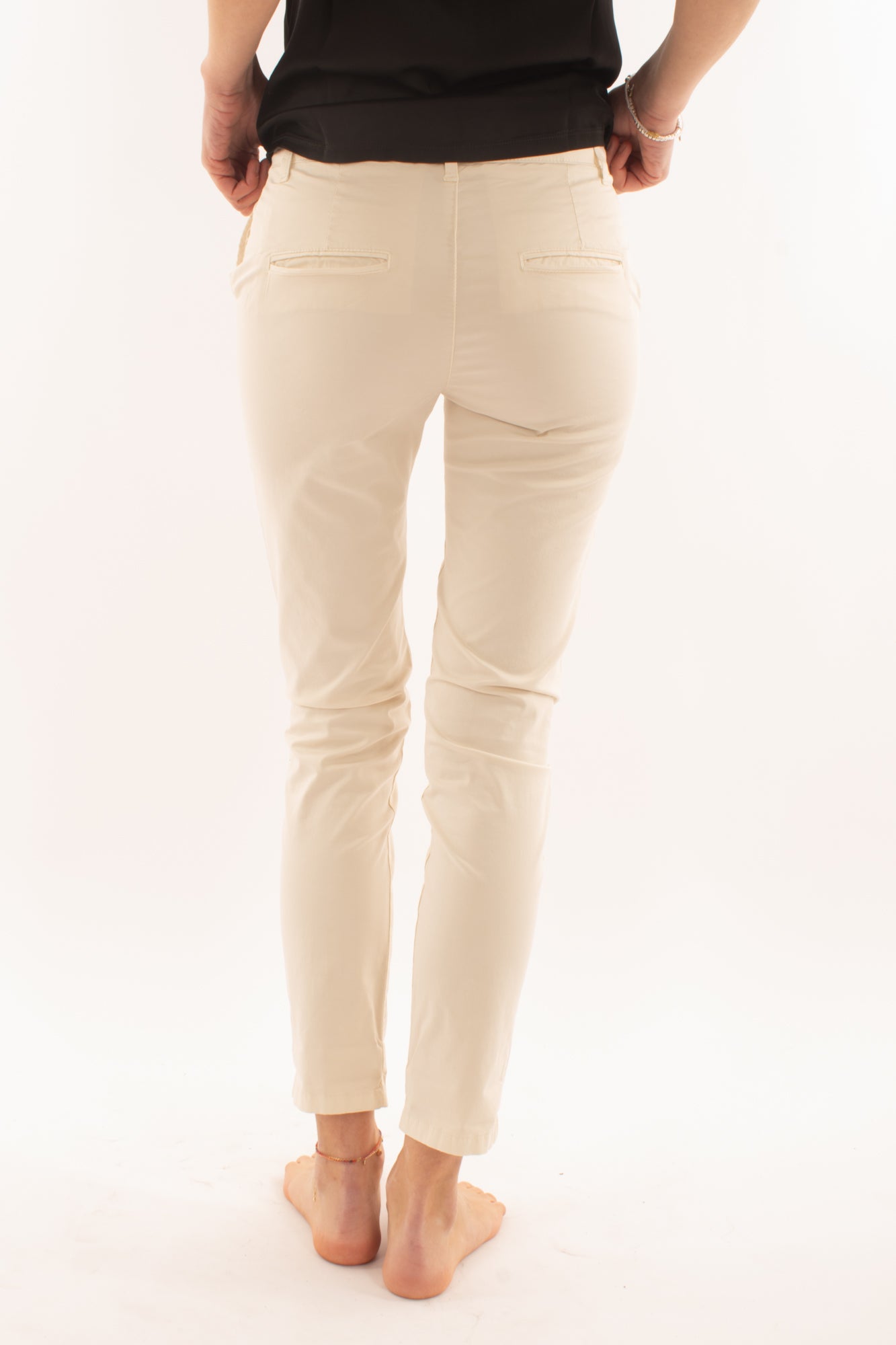 Pantalone slim Susy mix elite - Burro