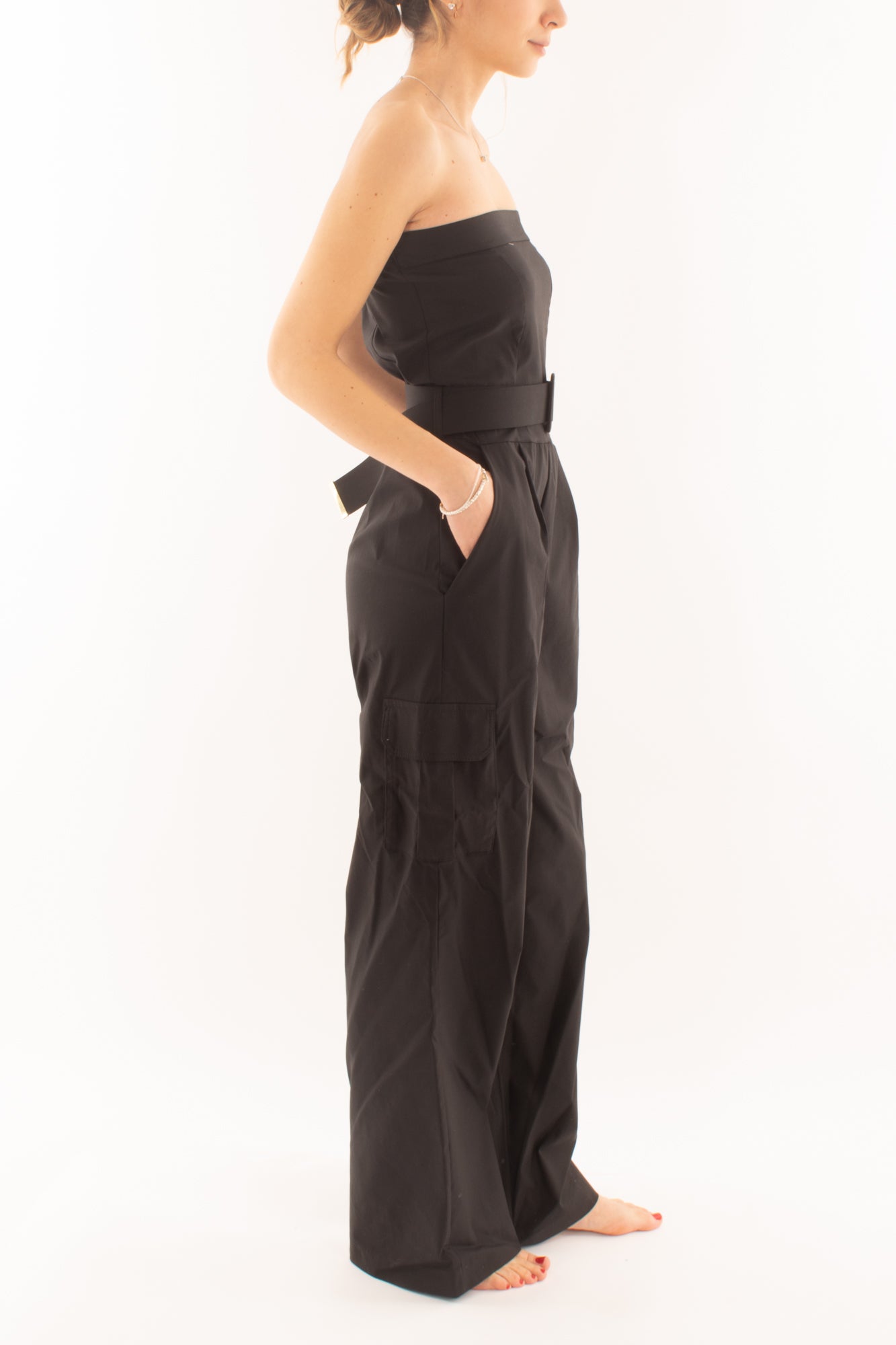 Tuta con tasconi da Donna - Nero