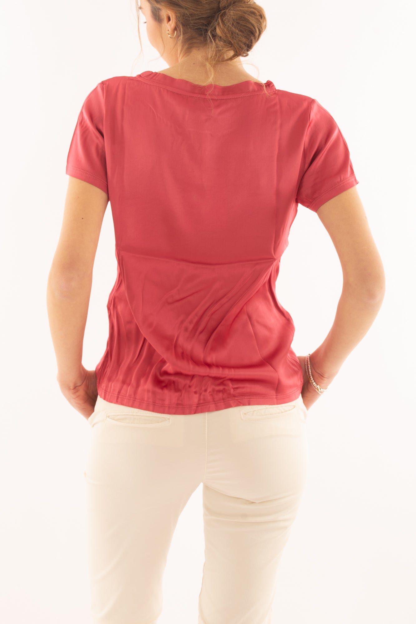 Maglia mezza manica da Donna Susy mix - Fragola